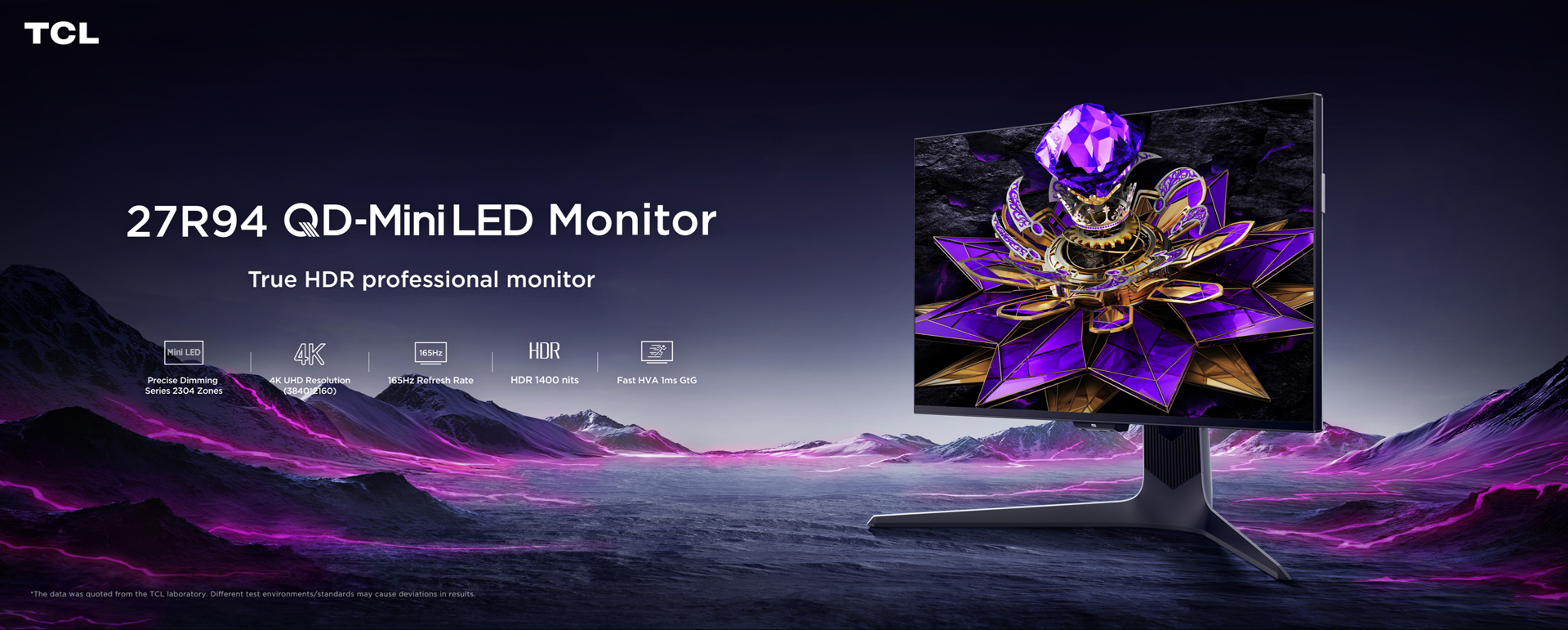 TCL 27R94 QD-MiniLED Monitor-27 Inch 4K Monitor
