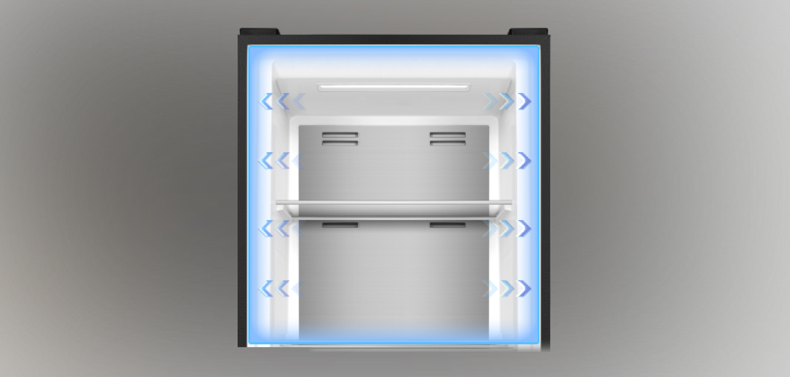 TCL Upright Built-in Fridge P329UF Flexible Placement