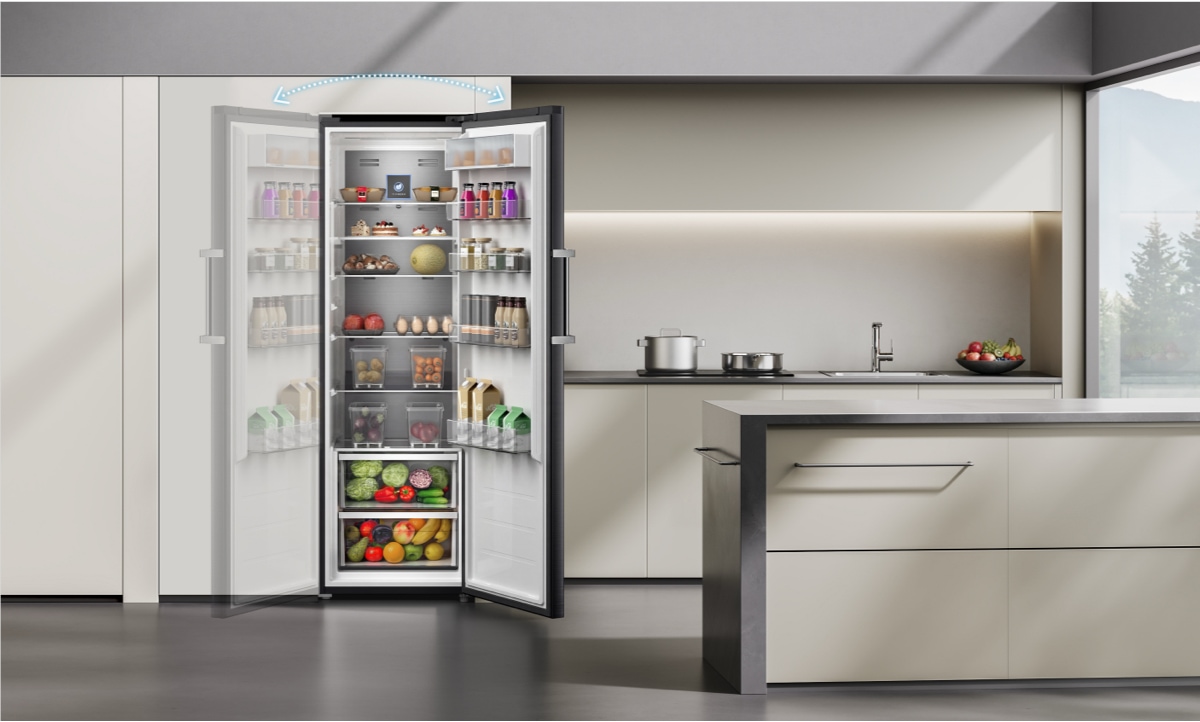 TCL refrigerator Upright Series P400UF Reversible Door