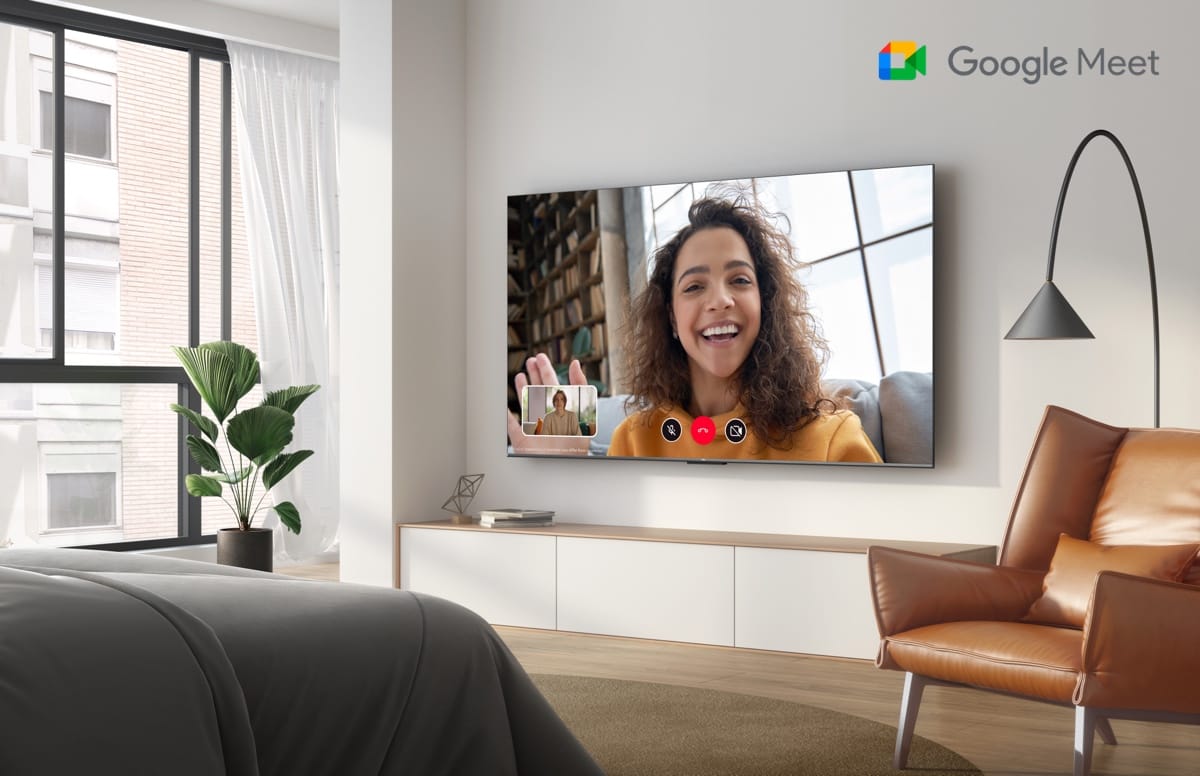 TCL C745 QLED TV Google Meet