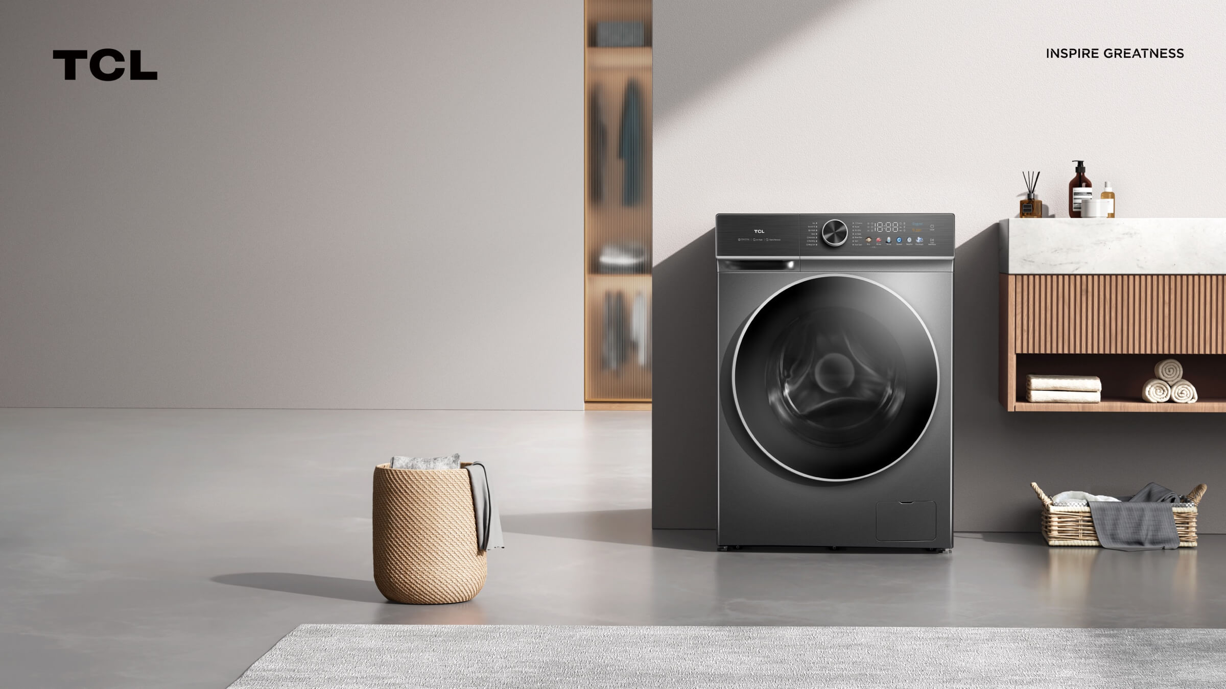 TCL C13110WDG Washer and Dryer lifestyle