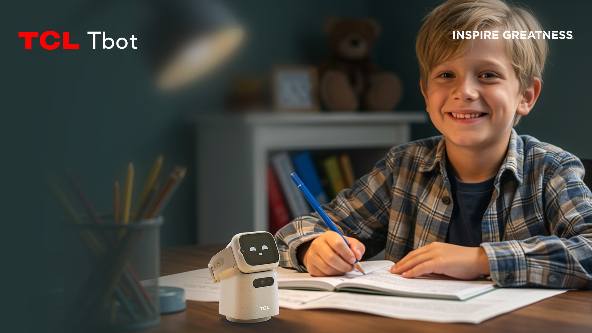 TCL Showcases Tbot, an AI Desktop Companion Designed to Extend the Kids Watch Experience