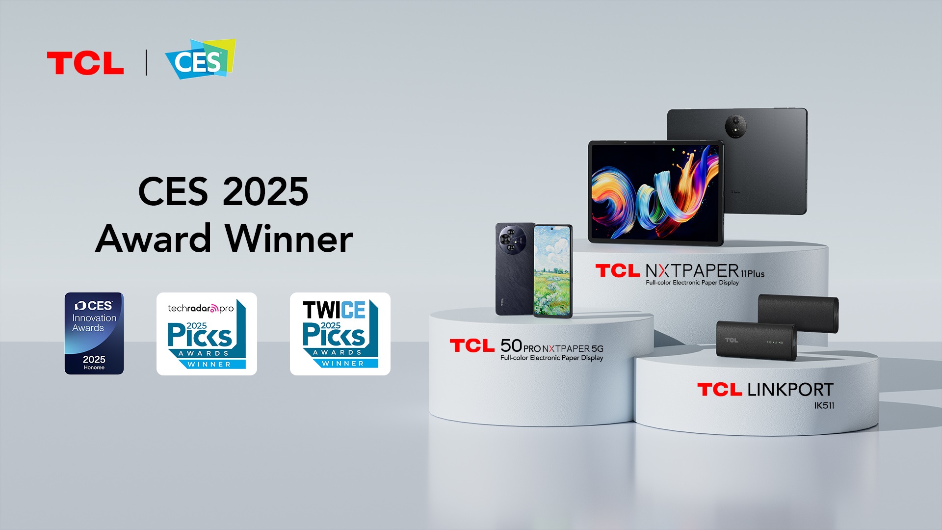 TCL Triumphs at CES 2025 with Award-Winning NXTPAPER Technology