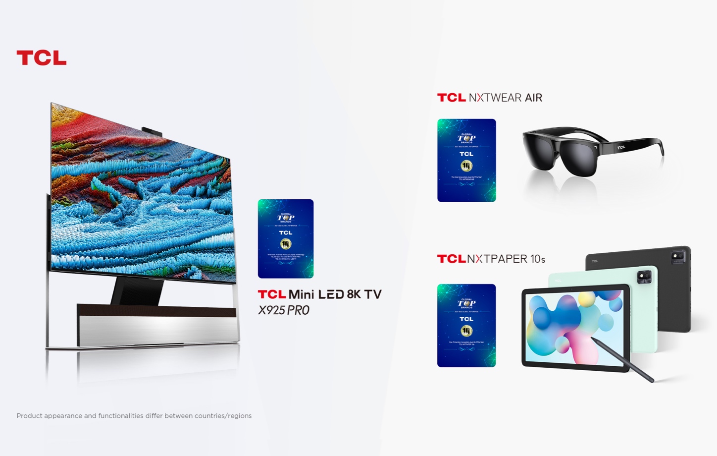 TCL gana Premios a la Mejor Innovación de IDG durante CES 2022