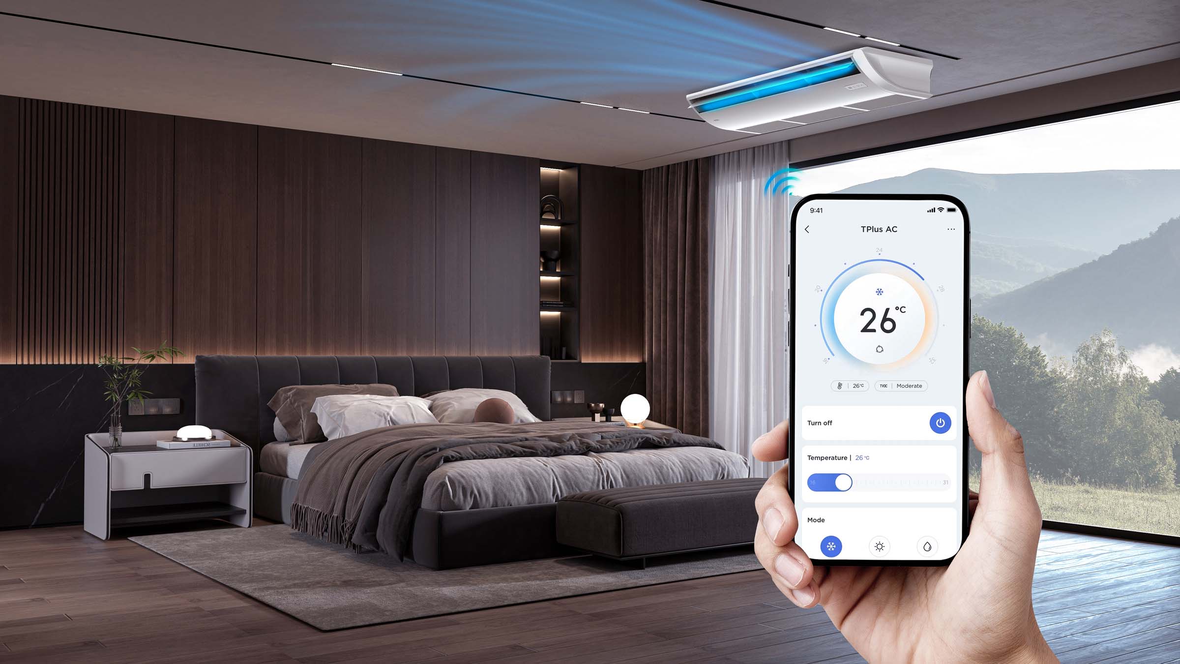 TCL UNITARY Series Ceiling & Floor Wi-Fi Operation