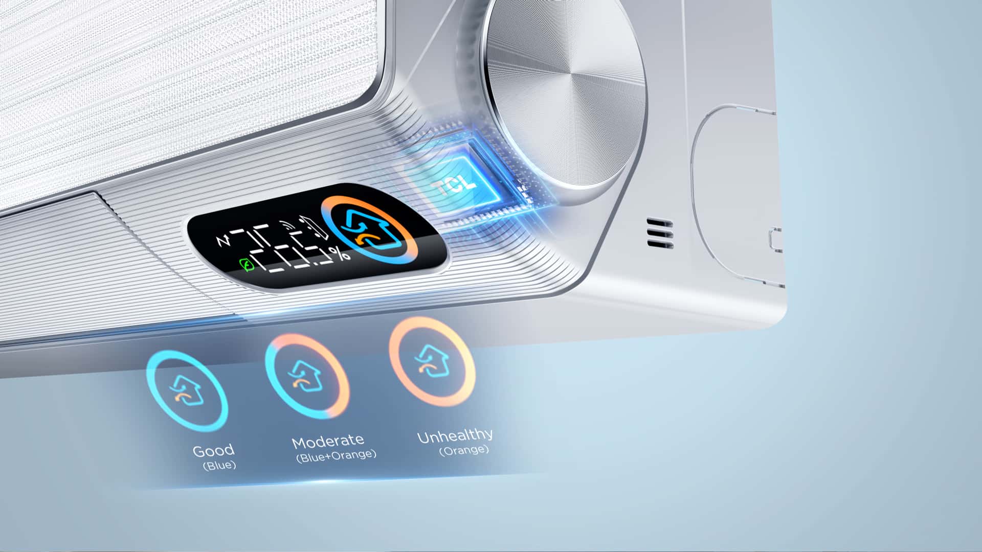 Real time air quality display