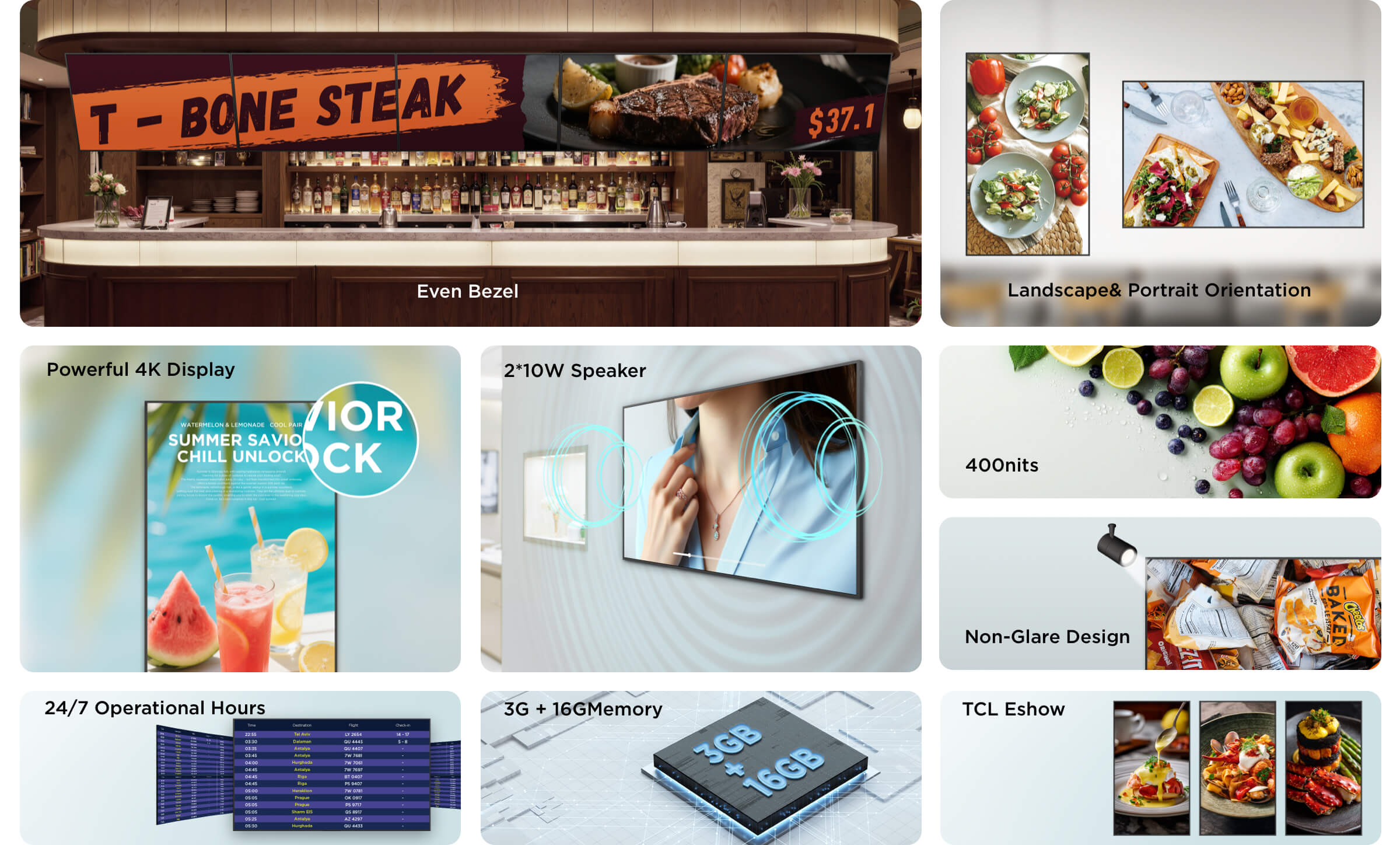 TCL TBN Series Digital Signage Overview