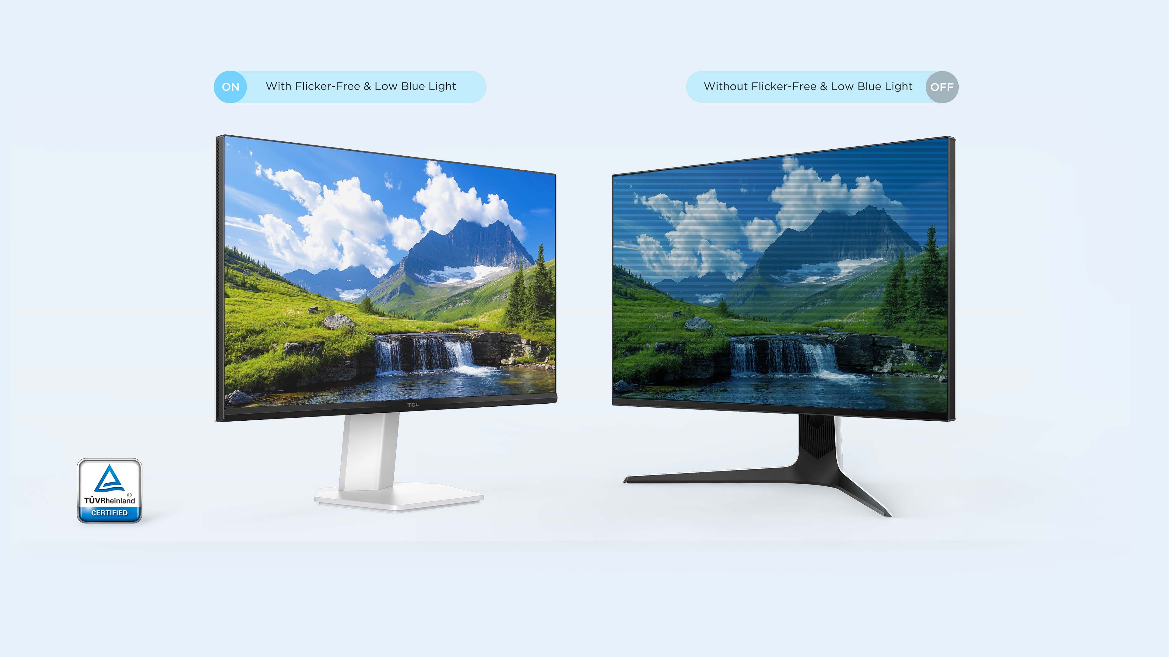 Rheinland Flicker-Free & Low Blue Light מסך מחשב גיימינג 24G54 Mini LED Monitor&nbsp;מבית TCL