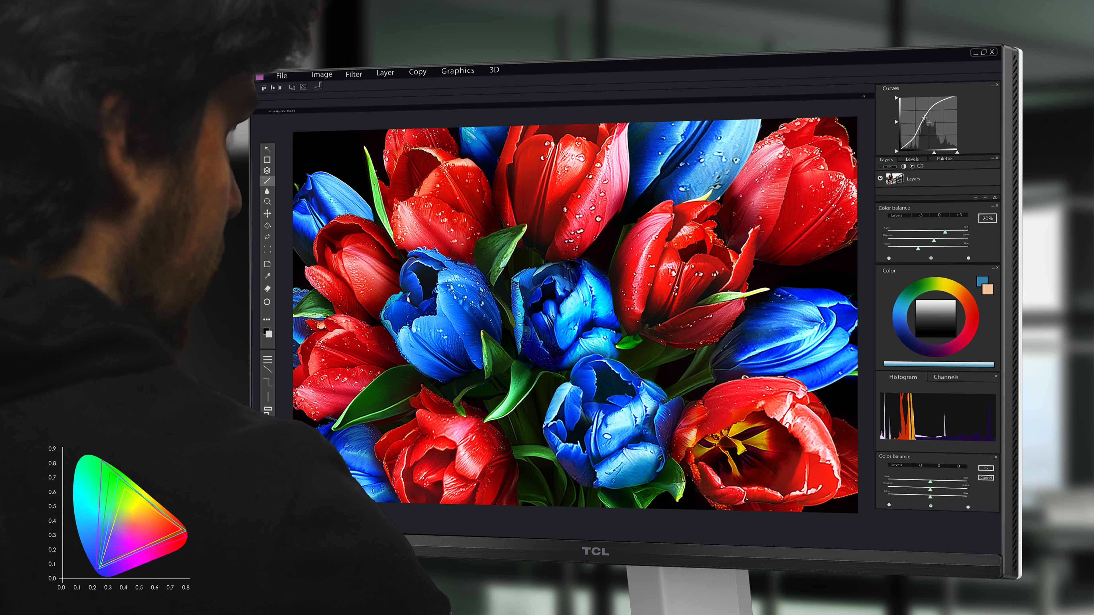 24G54 Monitor Professional Color Mode מסך מחשב גיימינג 24G54 Mini LED Monitor&nbsp;מבית TCL