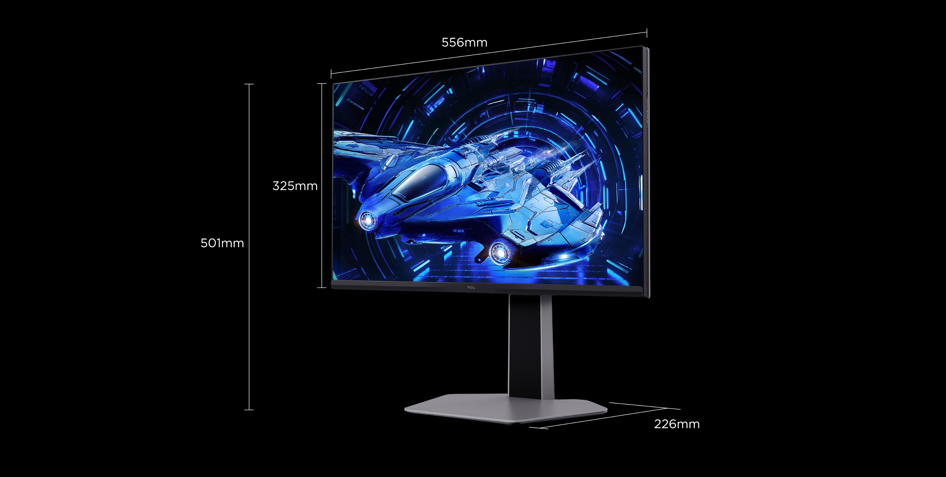 TCL 27R73Q Monitor Screen size