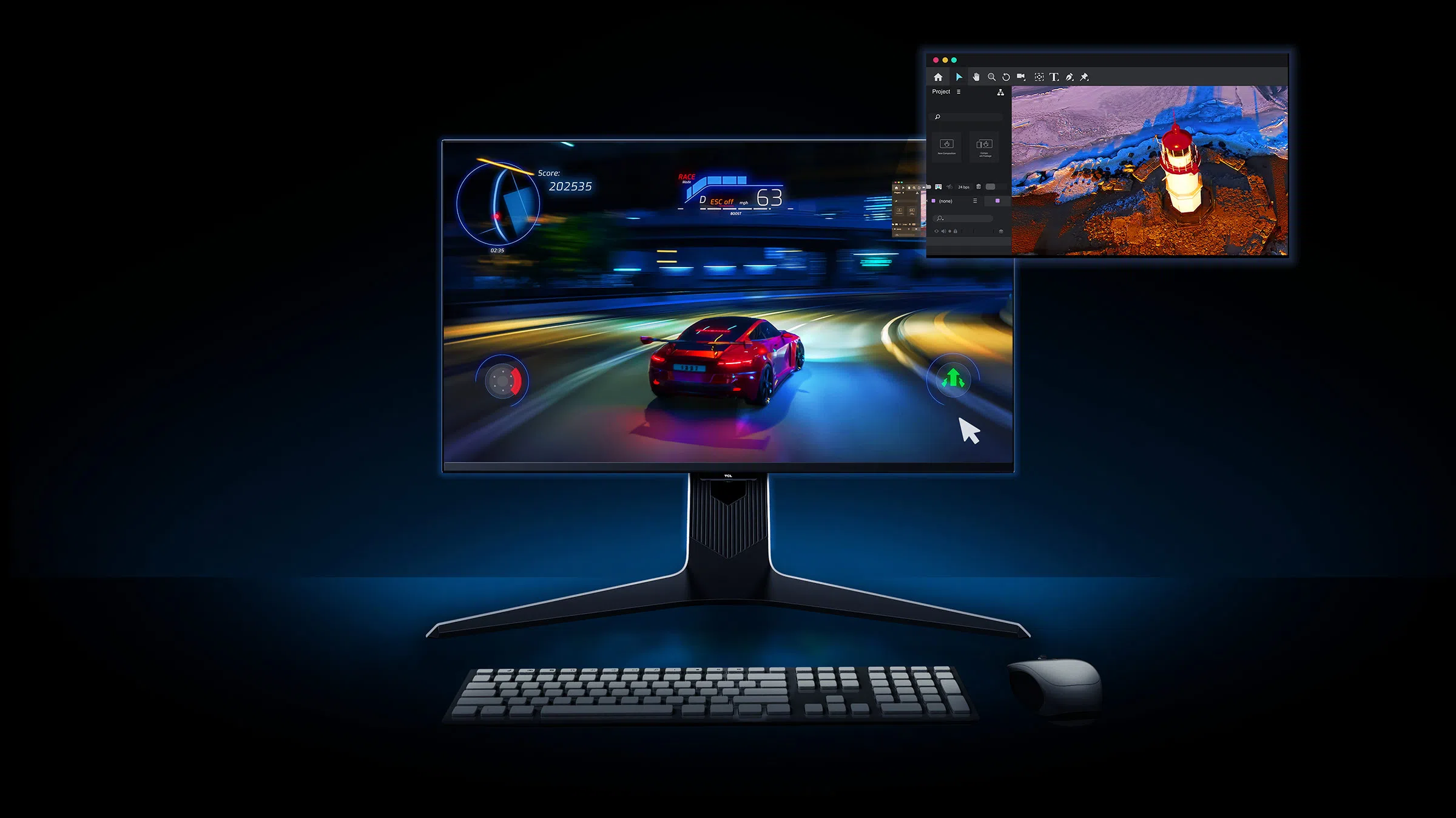 27 Inch Alienware Aw2721d 240hz 240 Hz Aw2721d Black Grade-A