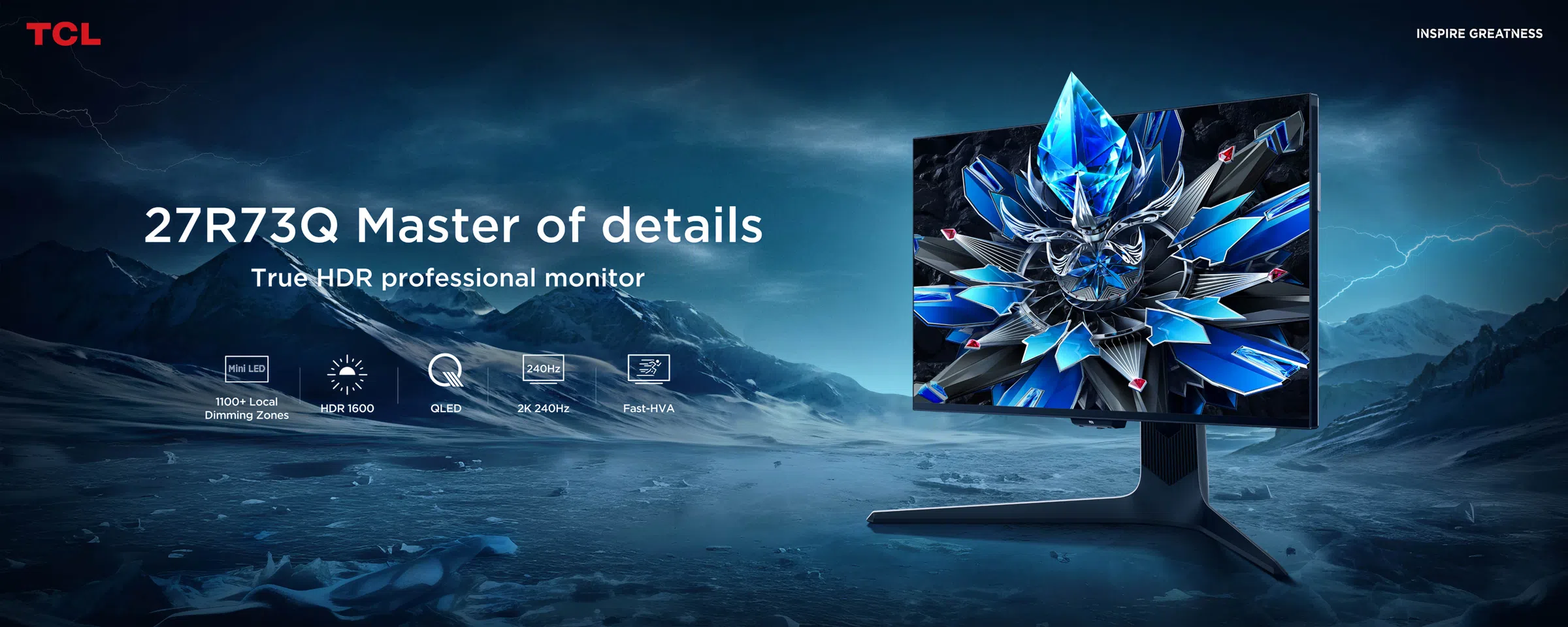 מסך מחשב גיימינג "27 27R73Q Mini Led