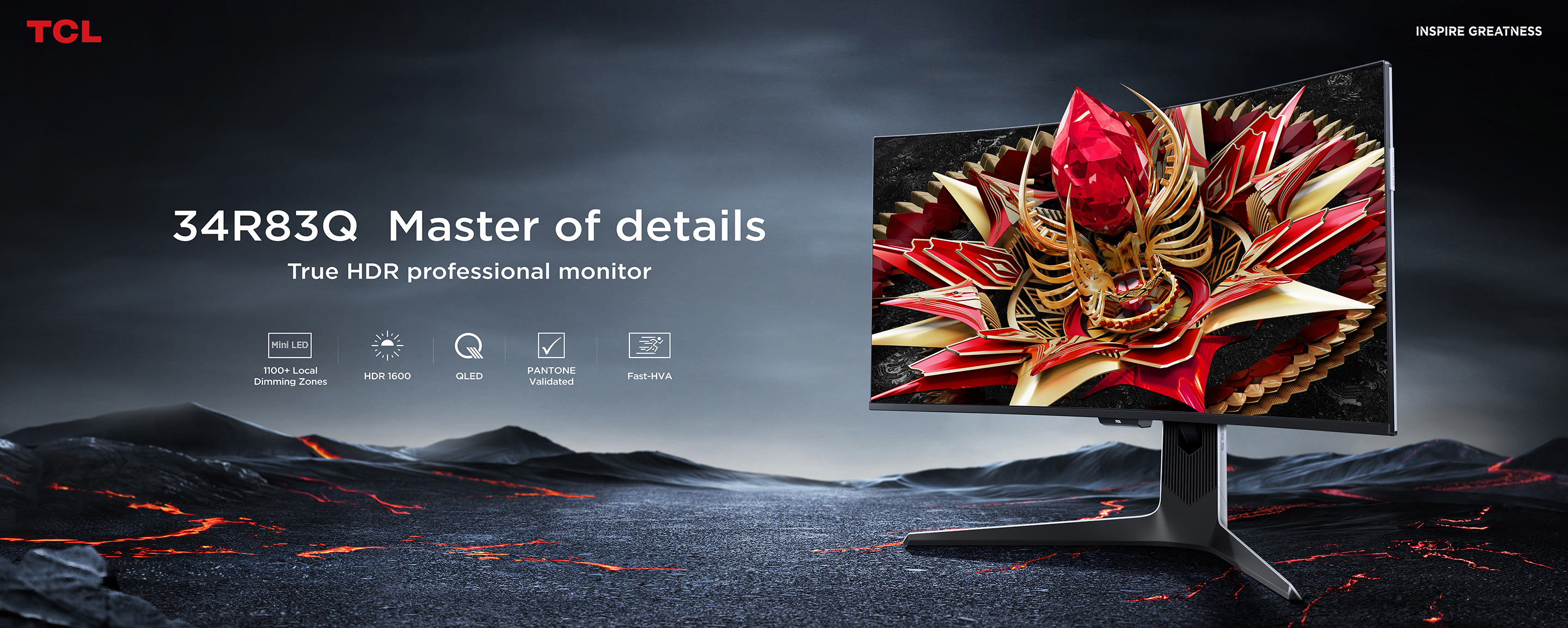 TCL 34R83Q HDR Professional Monitor - TCL Global