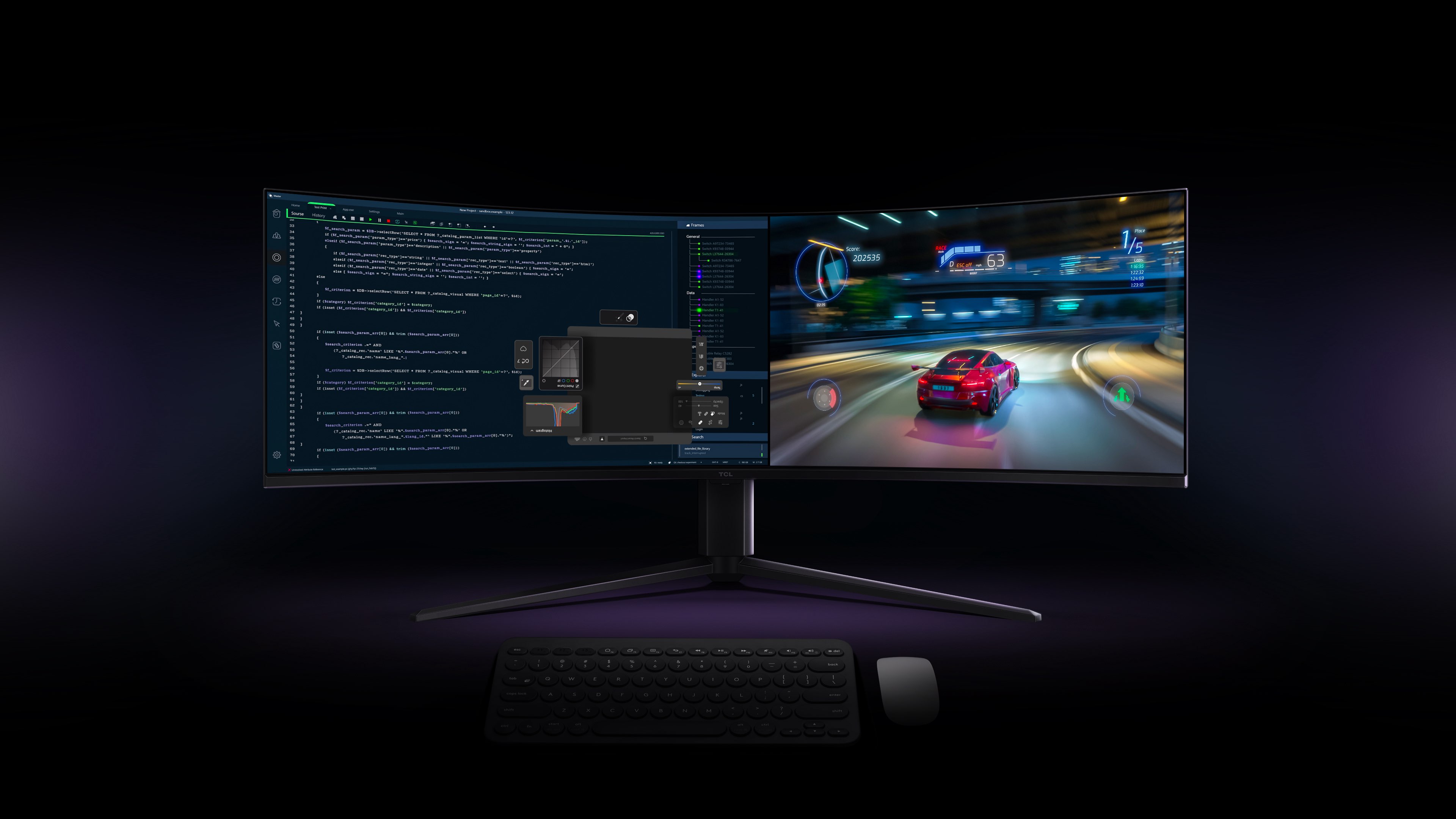 Monitors-TCL 57R94 QD-MiniLED Monitor | TCL Japan TCL 57R94 量子