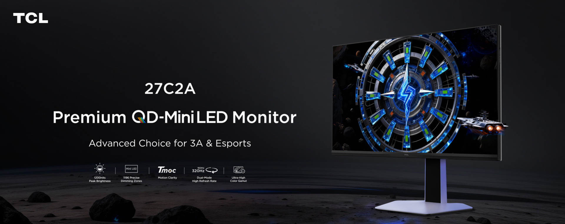 TCL 27C2A Monitor Key Visuals