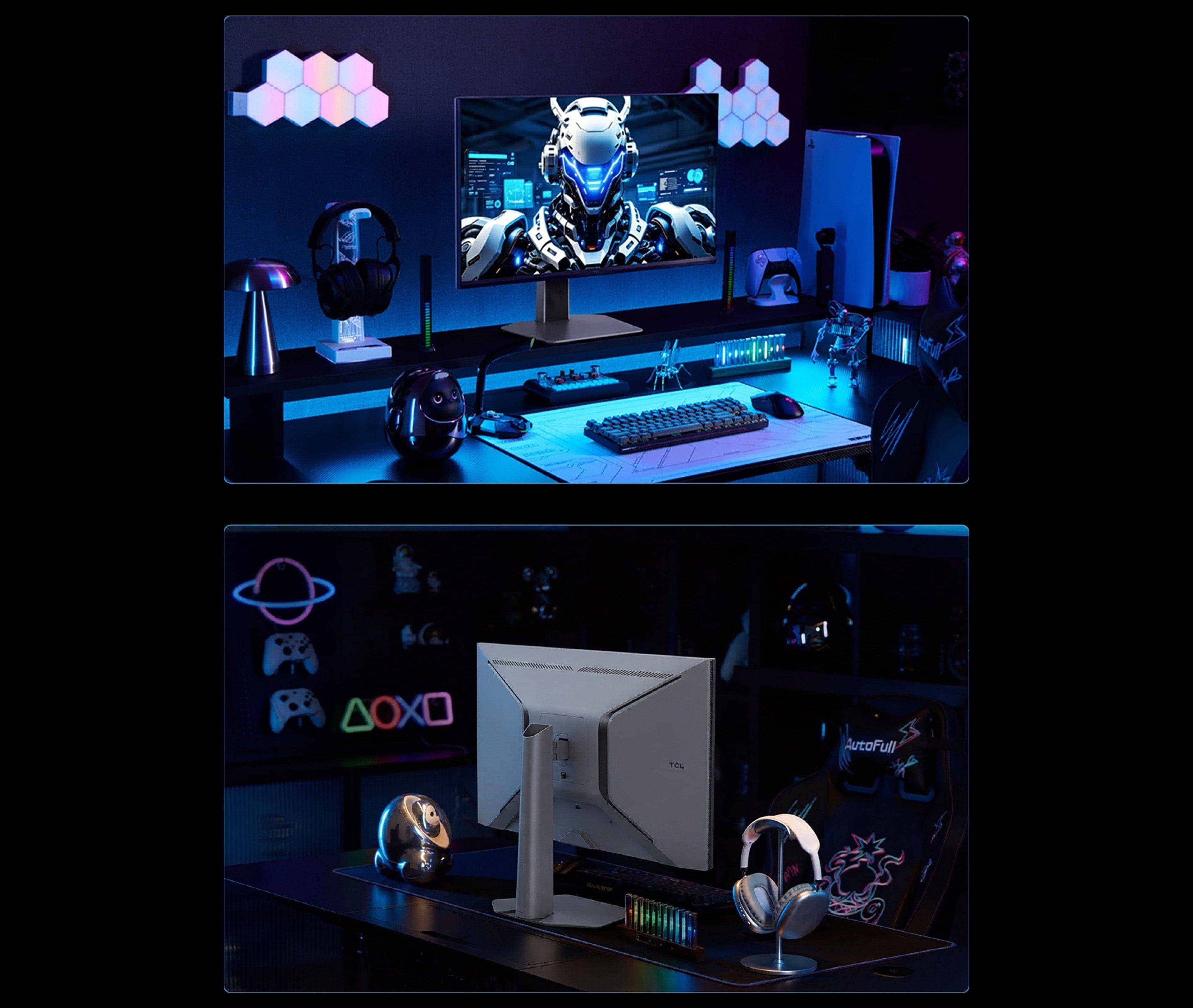 乐竟体育 27P2A Pro 320Hz Mini LED Monitor "Wings of Shadow" Beautiful Back Design