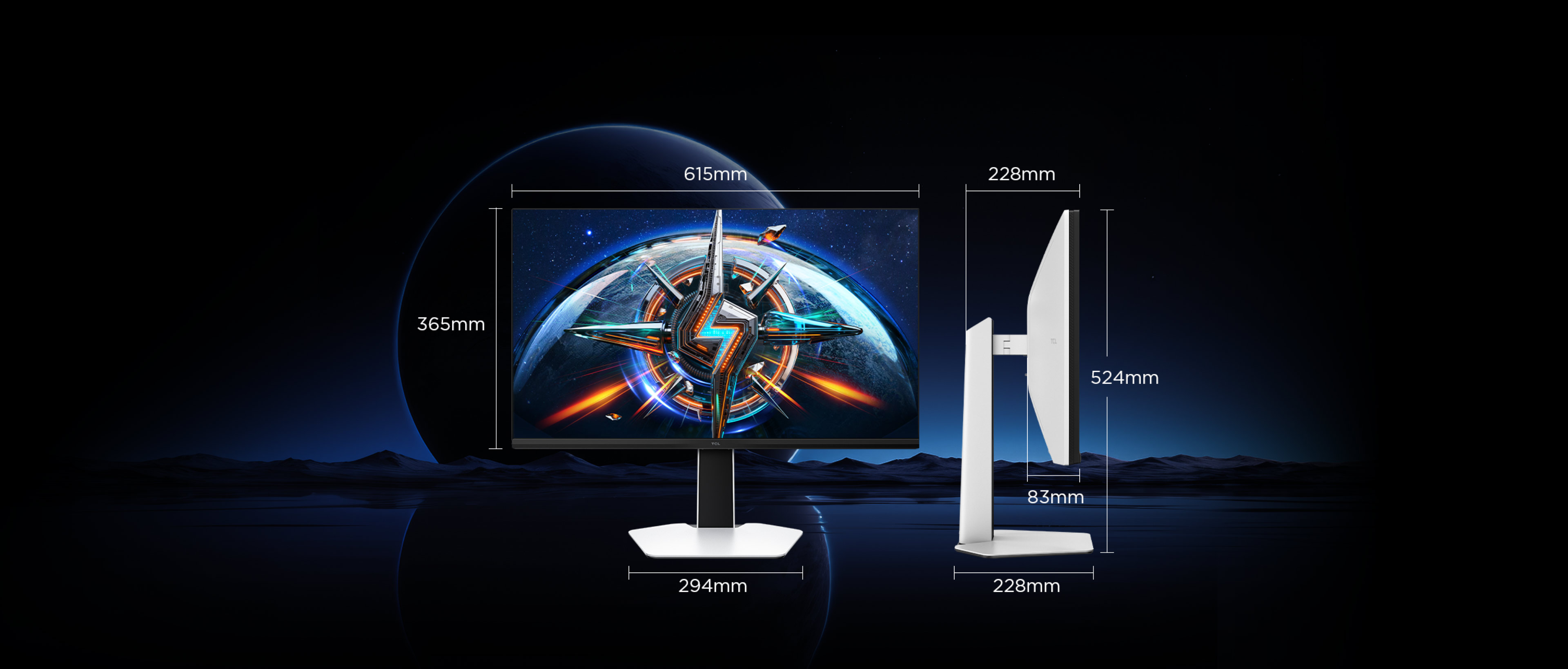 TCL P3A Pro TV dimensions