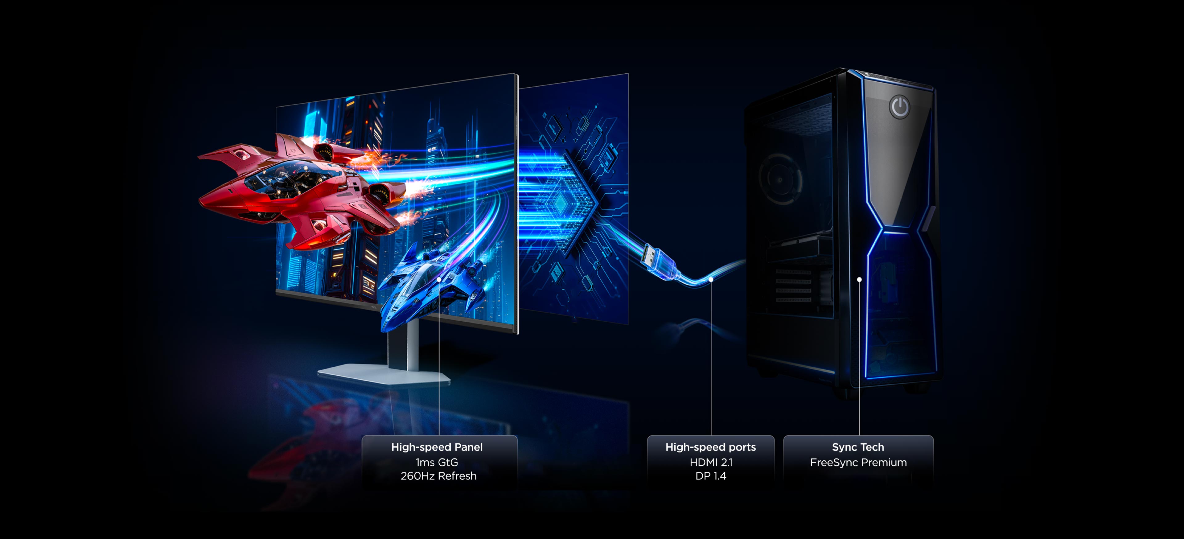 乐竟体育 27P2A Pro 320Hz Mini LED Monitor CSOT HFS Shoot Panel Technology
