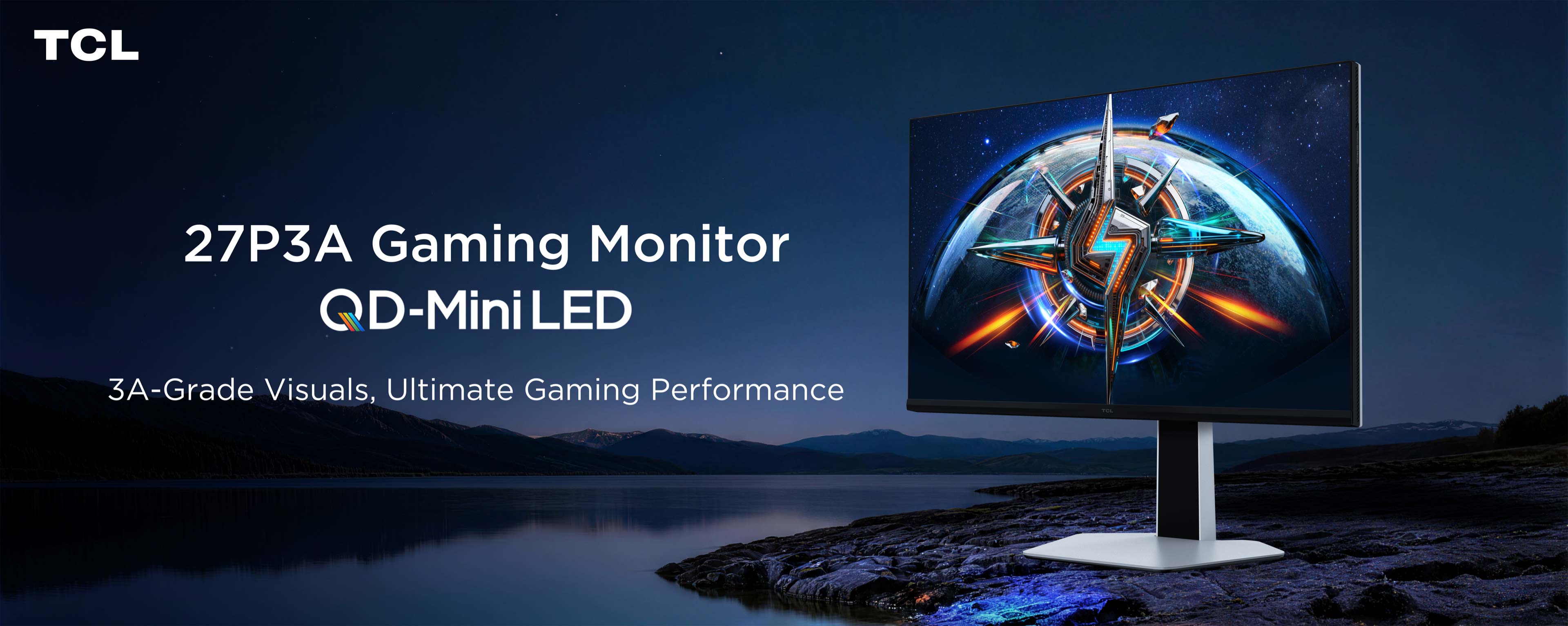 TCL 27P2A Pro 320Hz Mini LED Gaming Monitor  Key Visual