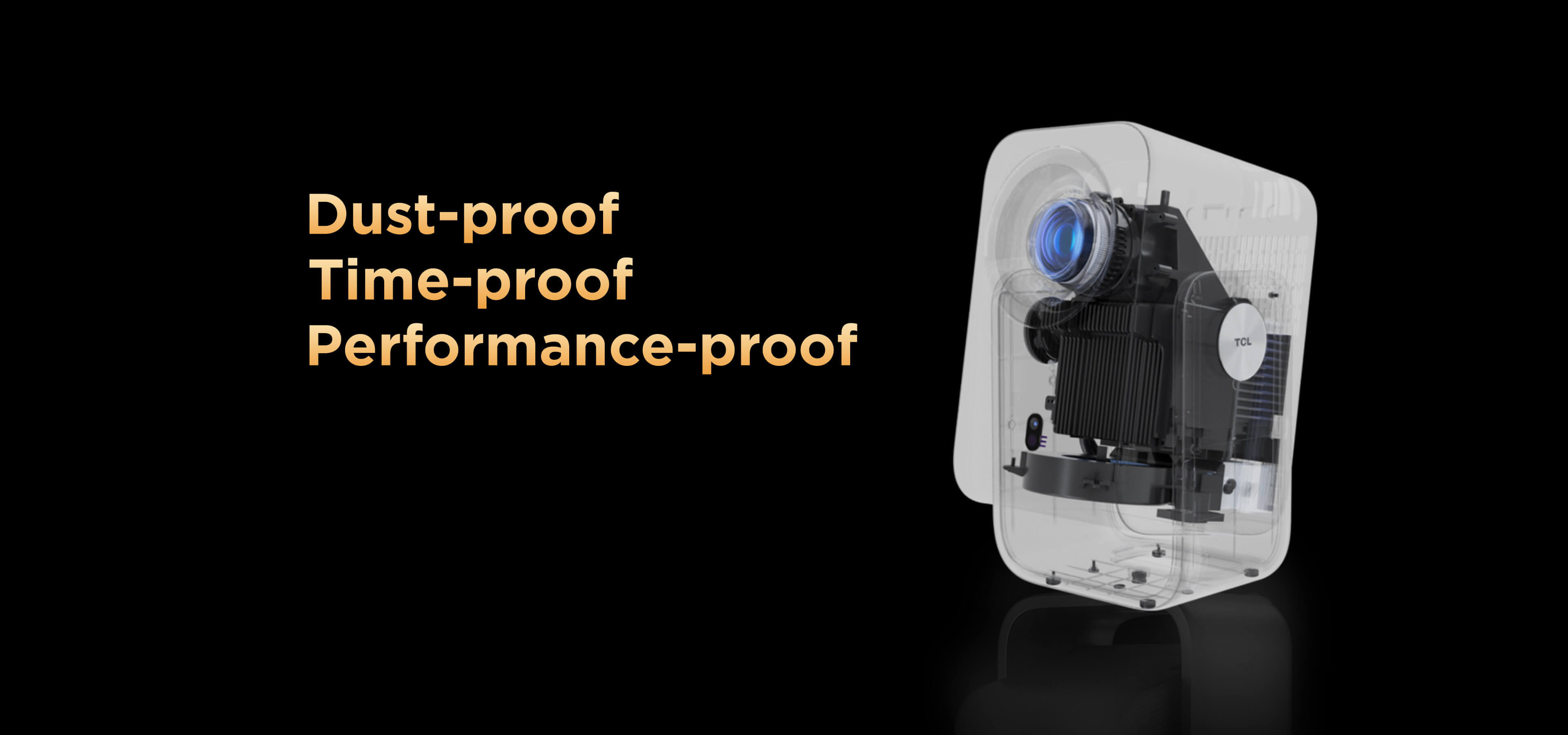 TCL Projector C1 Fully-Sealed Optical Engine for Longevity