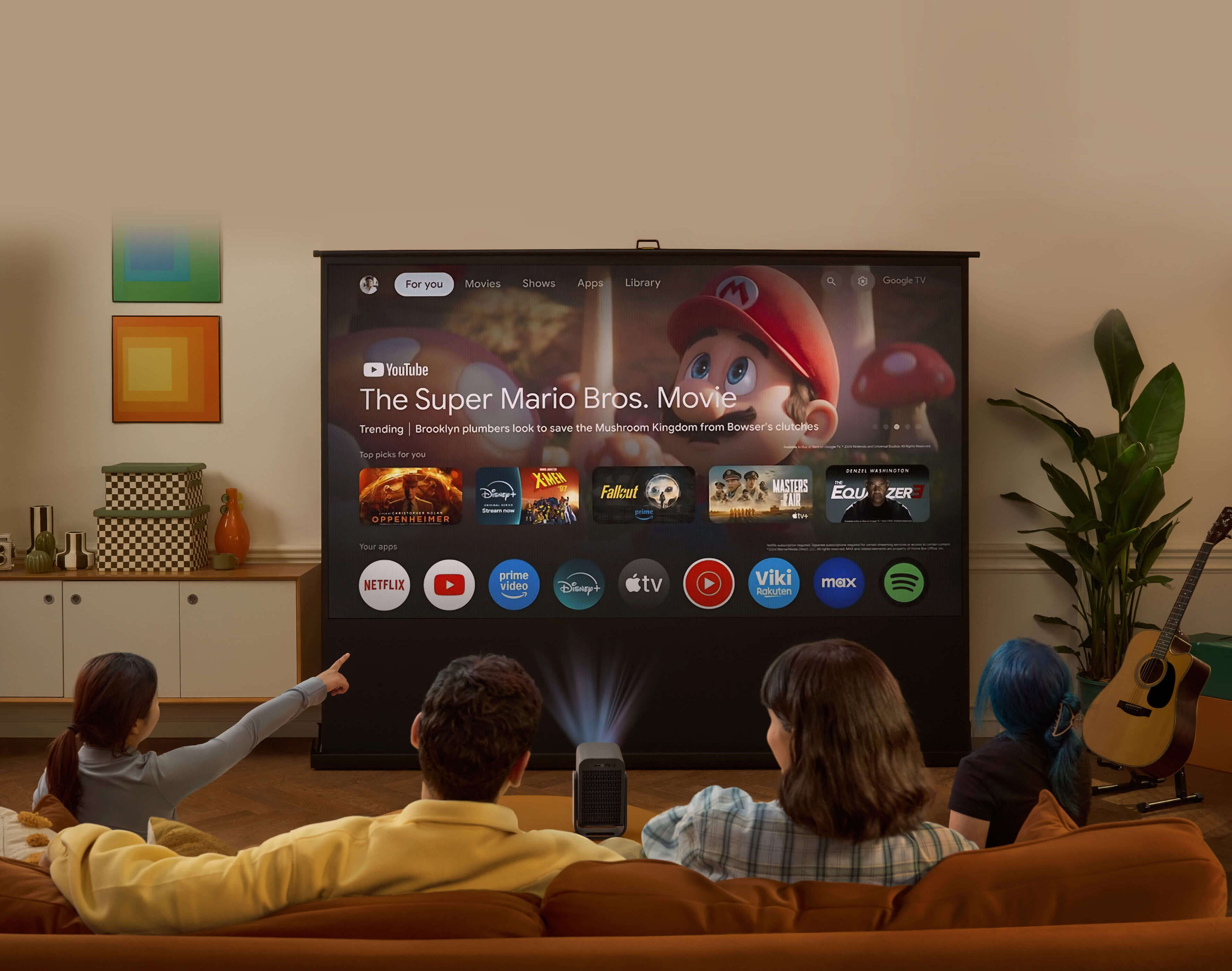 TCL Projector C1 1080P 4K Google TV Netflix Licensed Big Screen
