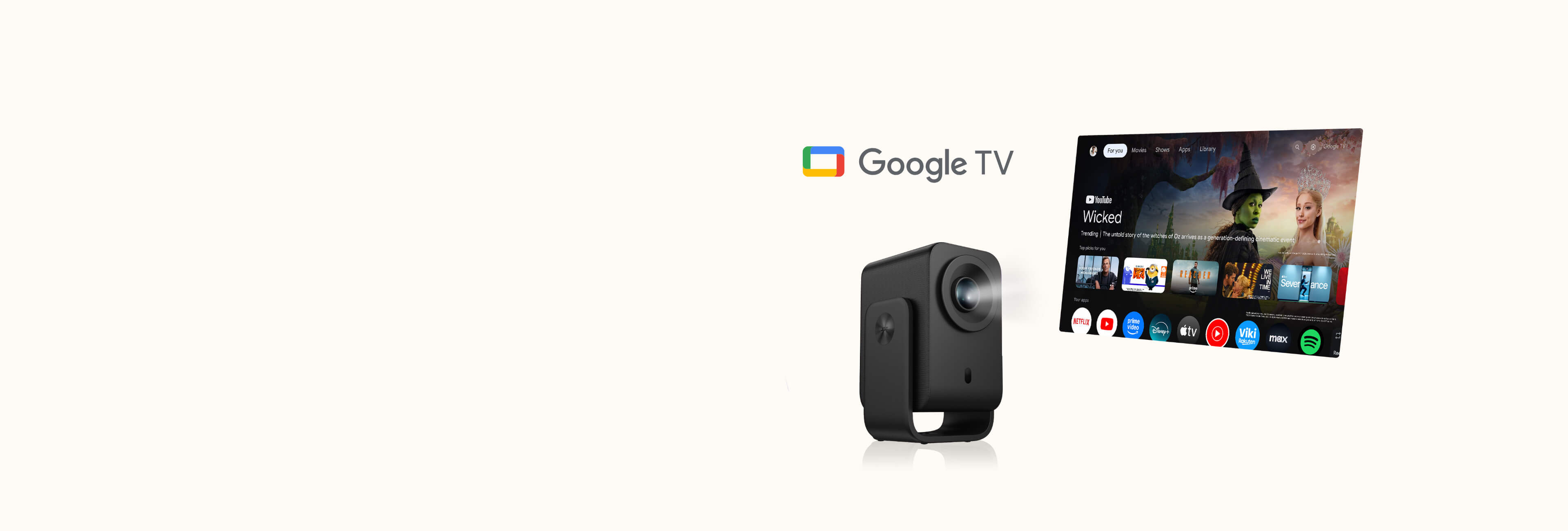 TCL Projector C1 1080P 4K Google TV Netflix Licensed Big Screen