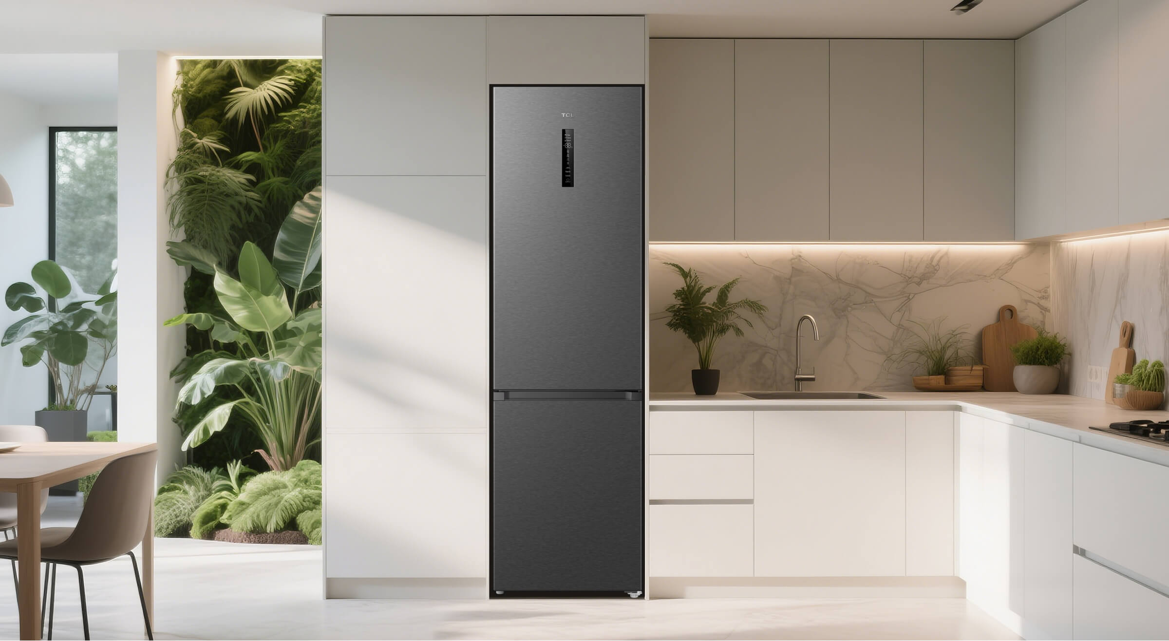 TCL C387BF(C) Free Built-In Refrigerator No Frost 