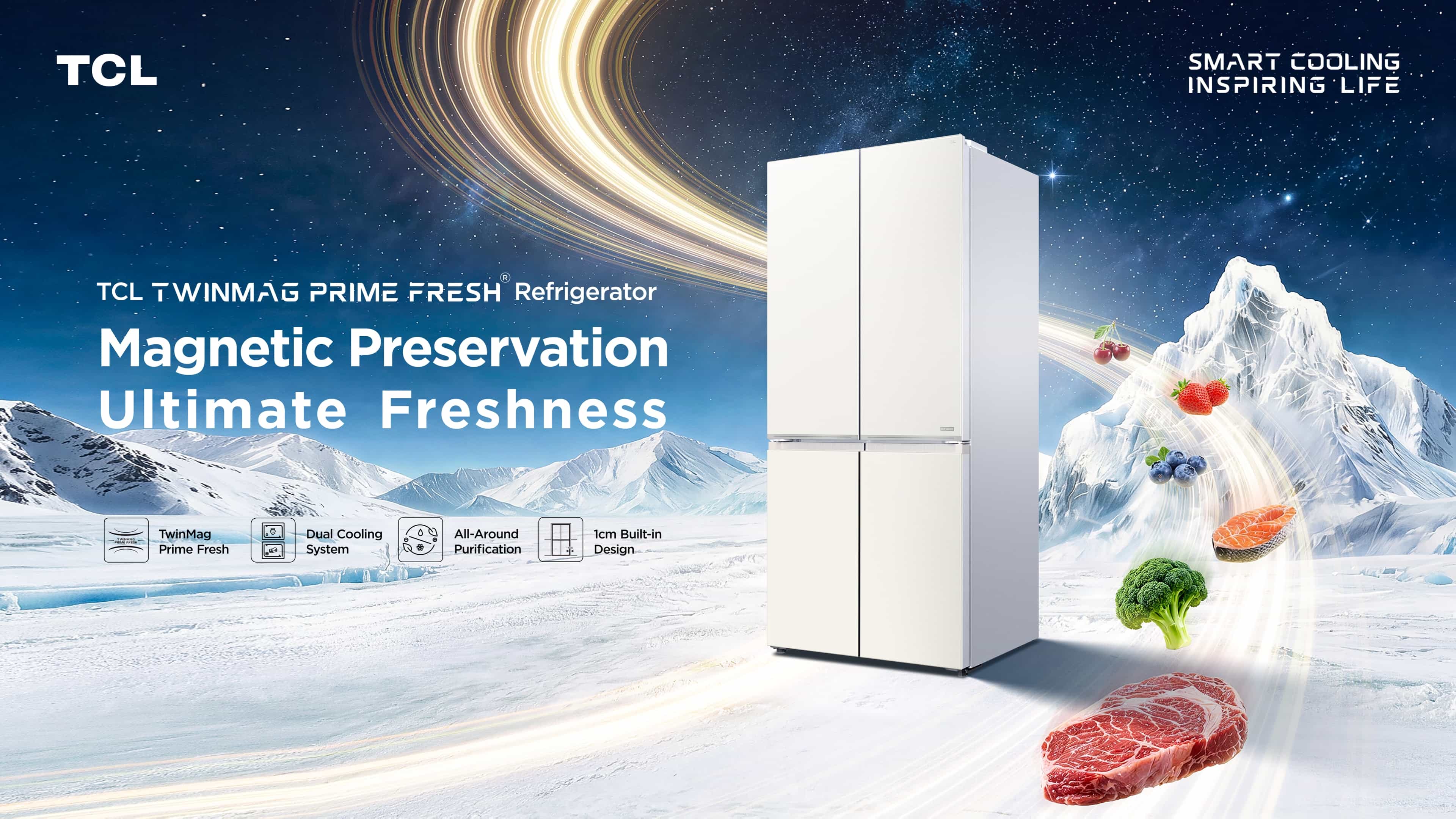 乐竟体育 Twinmag Prime Fresh Refrigerator C508CD