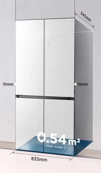 TCL C521CD-Multi Doors Refrigerator 521L Gross capacity