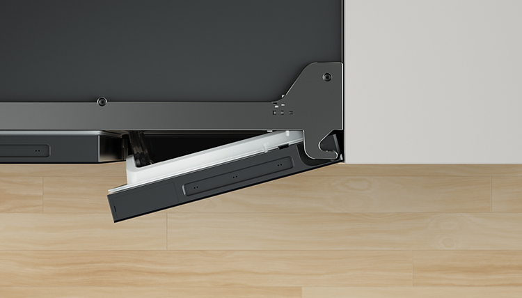 Sistema de bisagras empotradas con alta estabilidad.