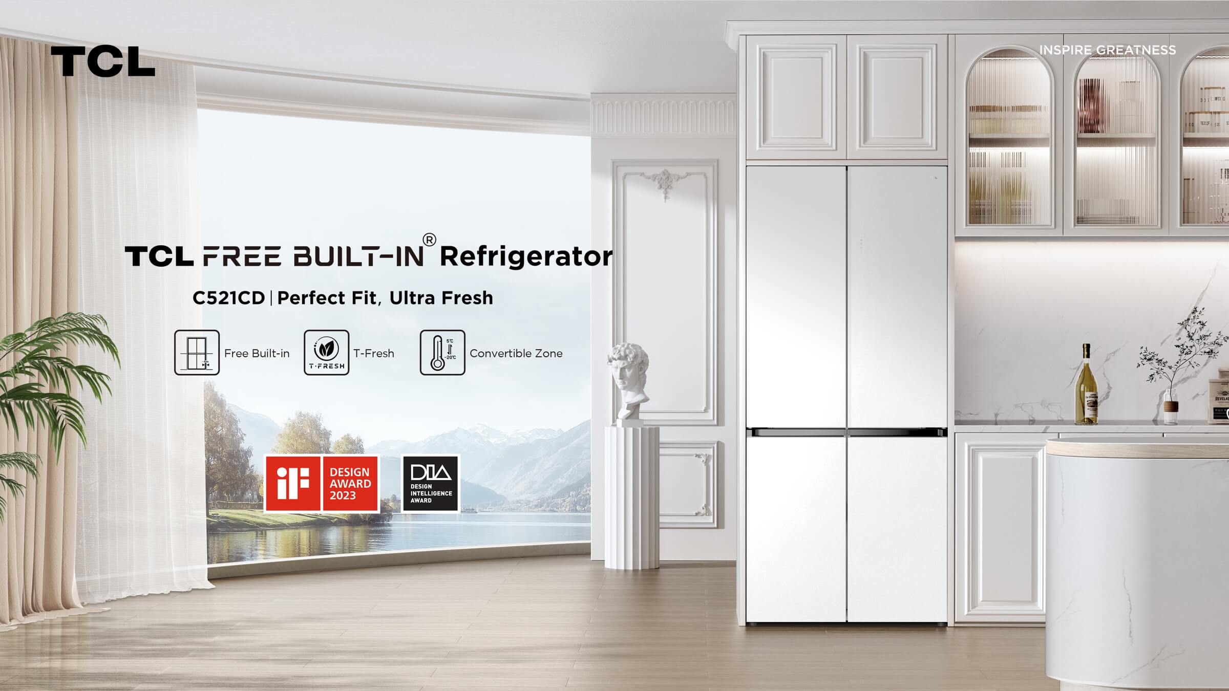TCL C521CD-Multi Doors Refrigerator 
