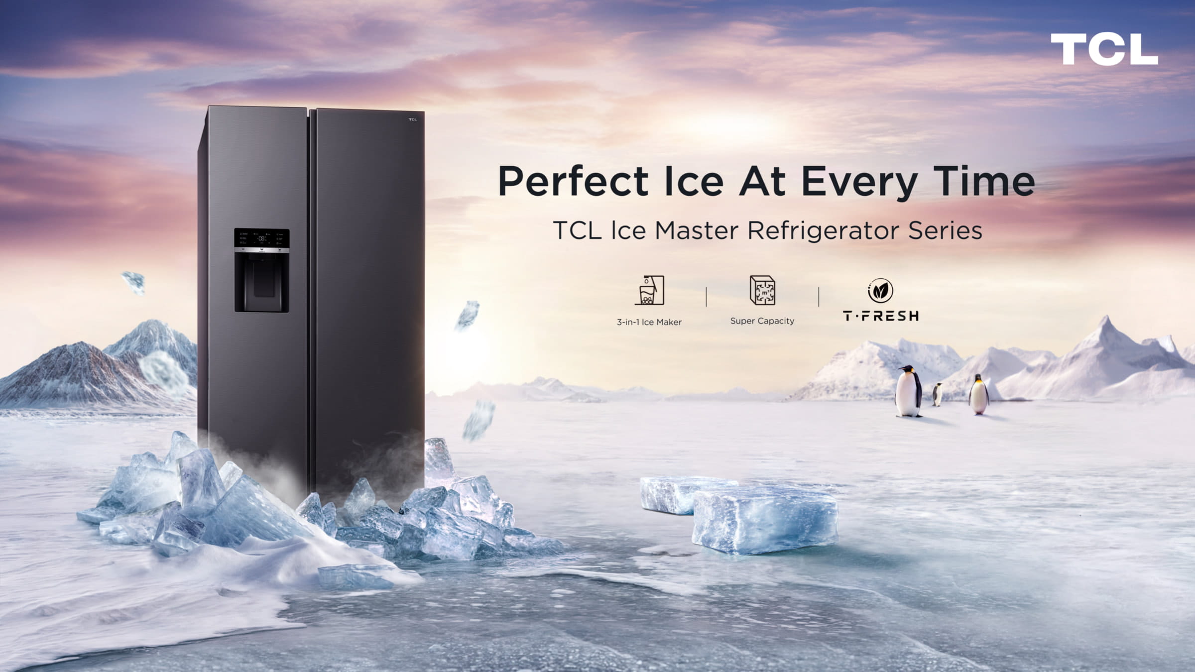 Refrigerador TCL Ice Master Serie C575SBIM
