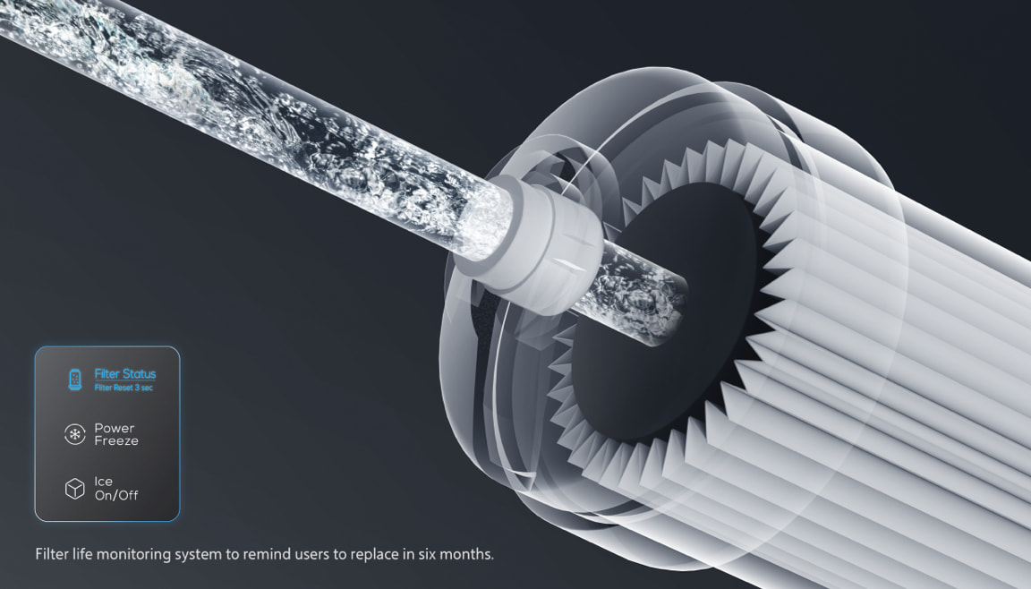 TCL Refrigerator C575SBIM Easy-to-move filter