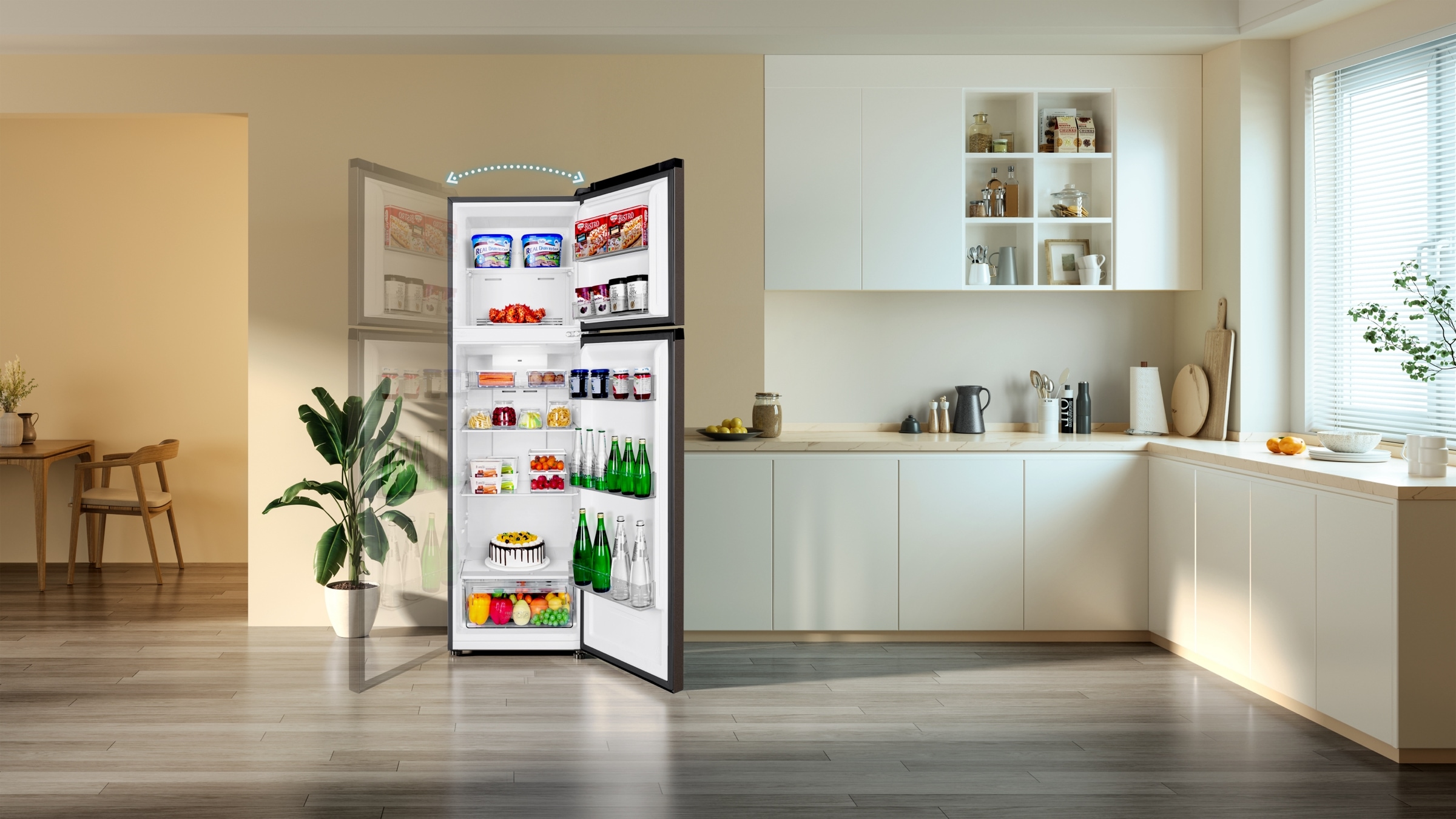 TCL Refrigerator P370TM Top Mount Freezer
