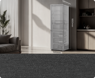 TCL P409BF Refrigerator 340L Less efficient use of space