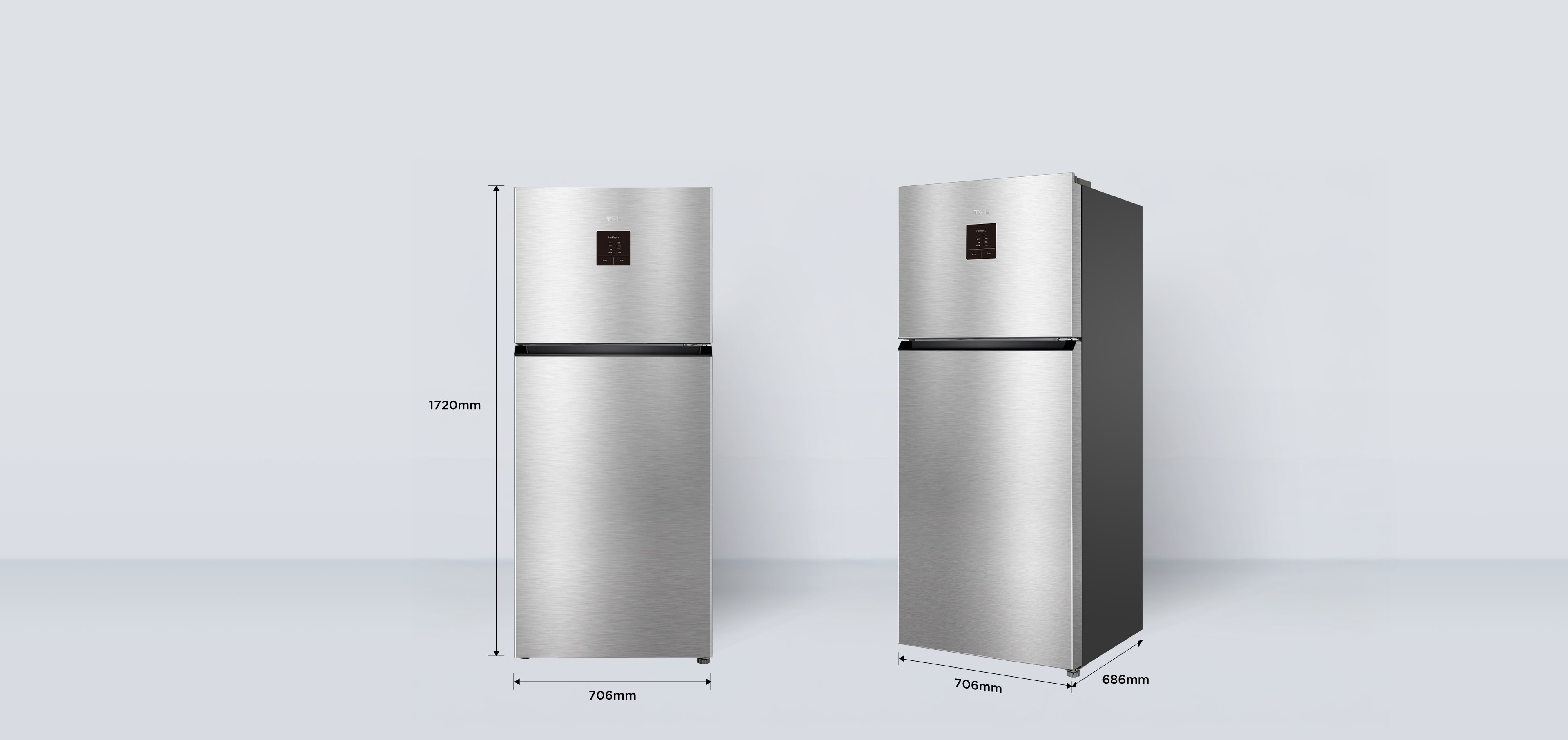 LETOU - ��Ͷ P425TM Top Mount Refrigerator dimensions 