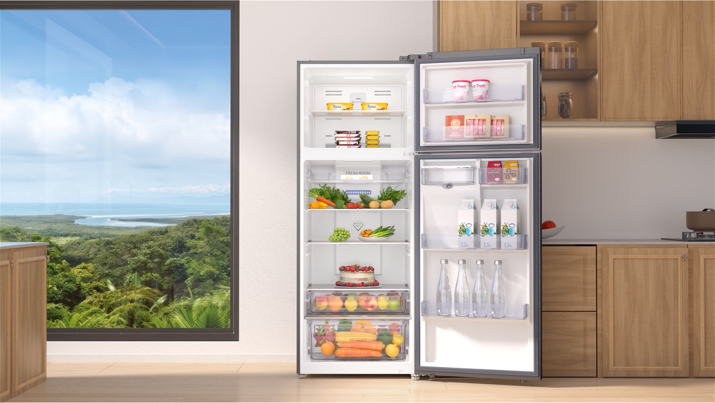 TCL P465TMD Top Mount Refrigerator