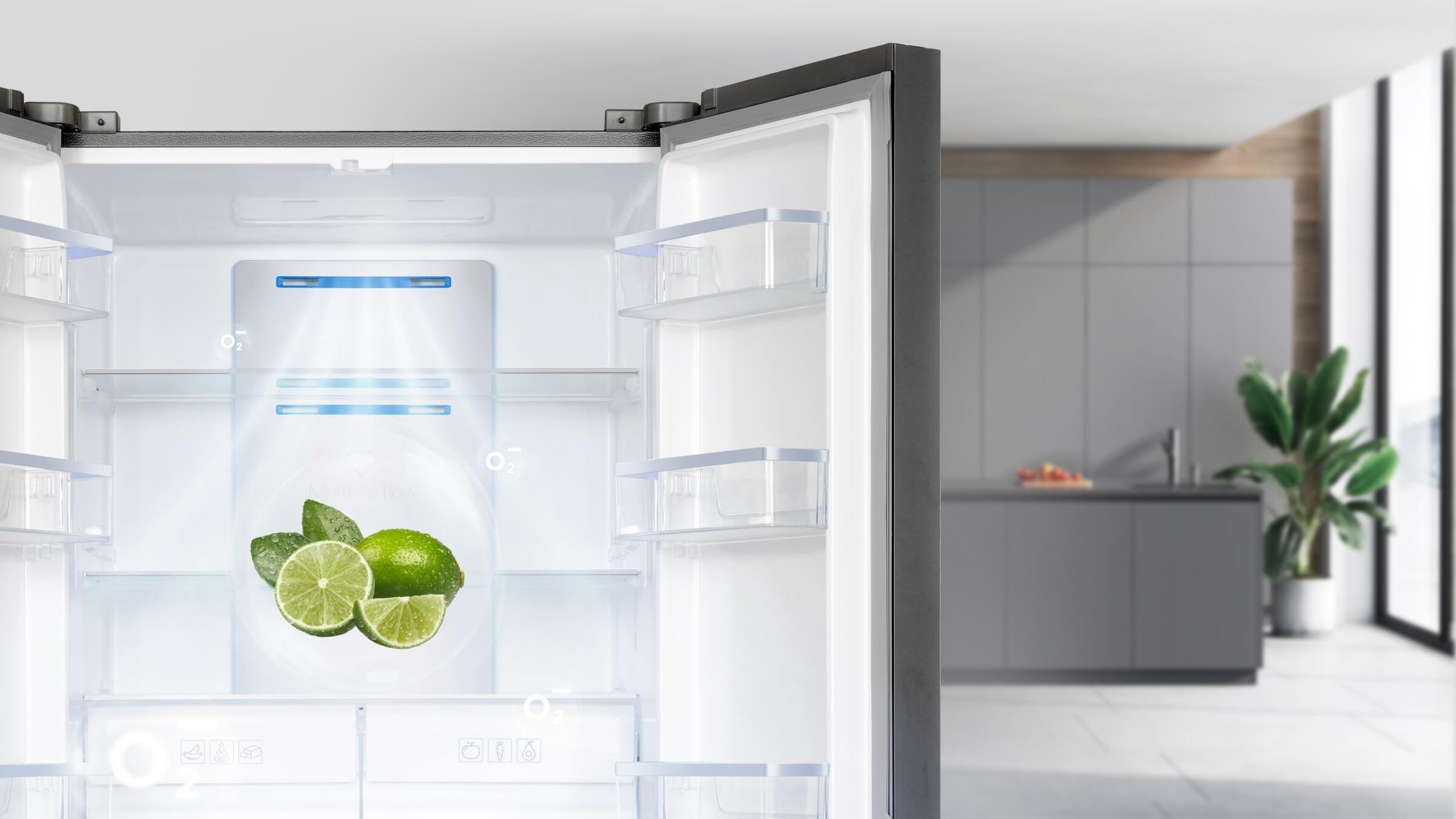 Refrigrator-P650SB no dispenser P650SB Side By Side Refrigerator