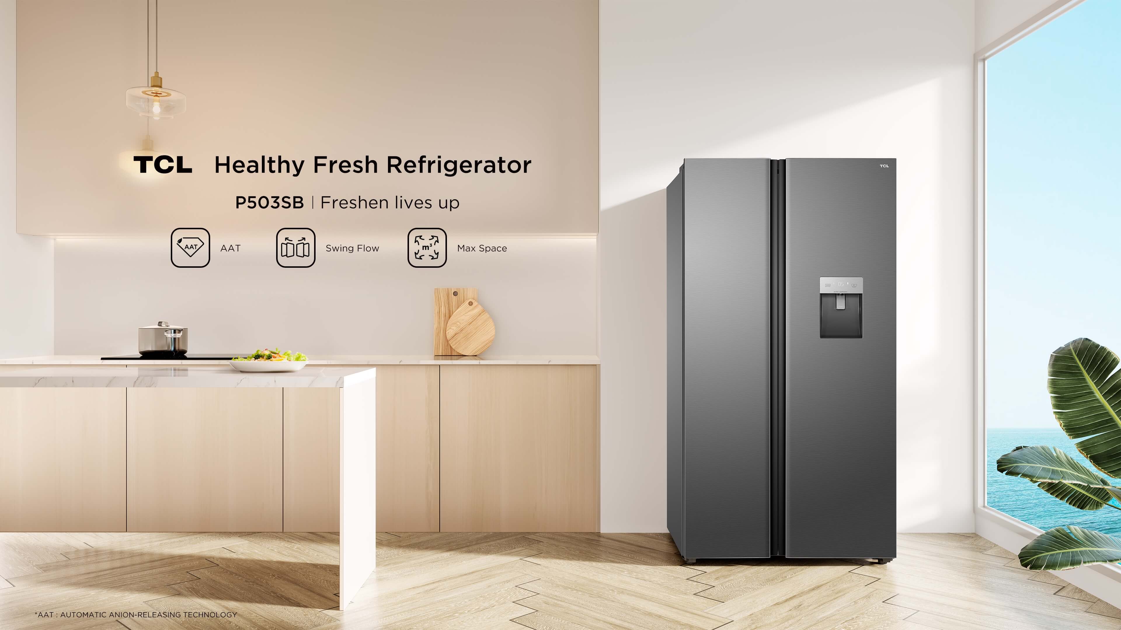 TCL Refrigerator P503SBSide by Side AAT Swing FlowTCL Global