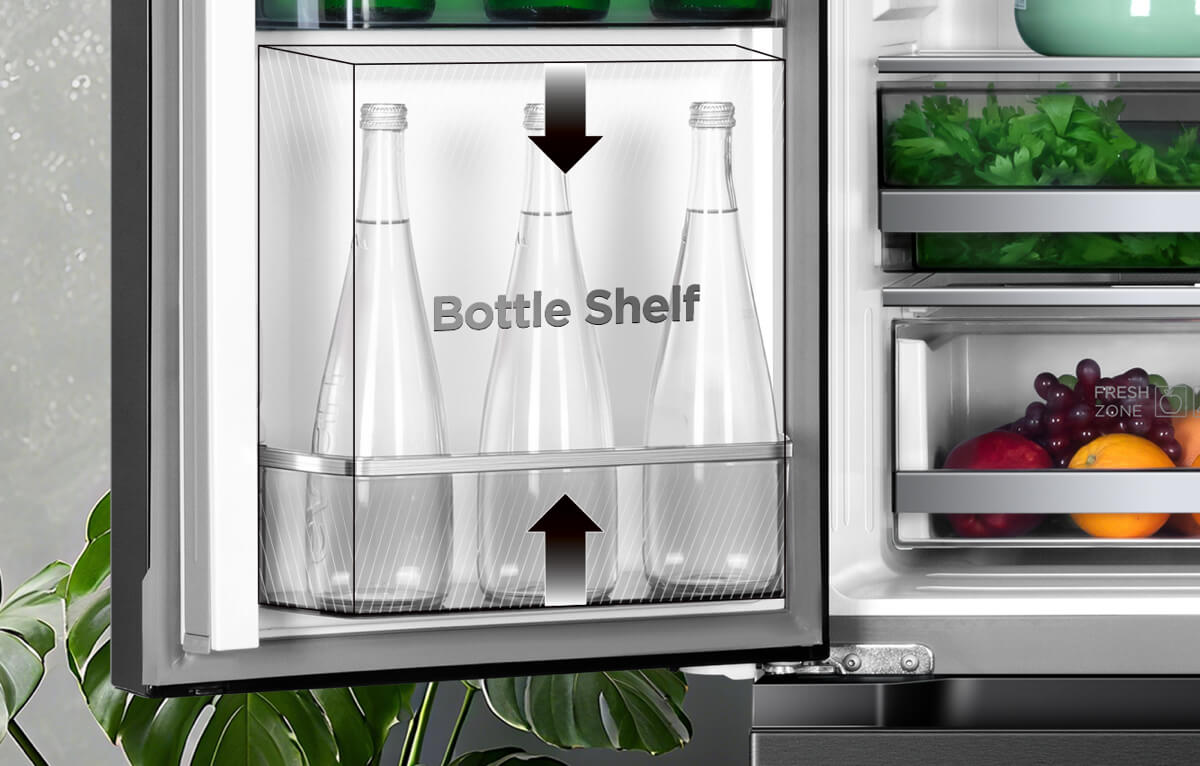 TCL P810CD Refrigerator Bottle Space