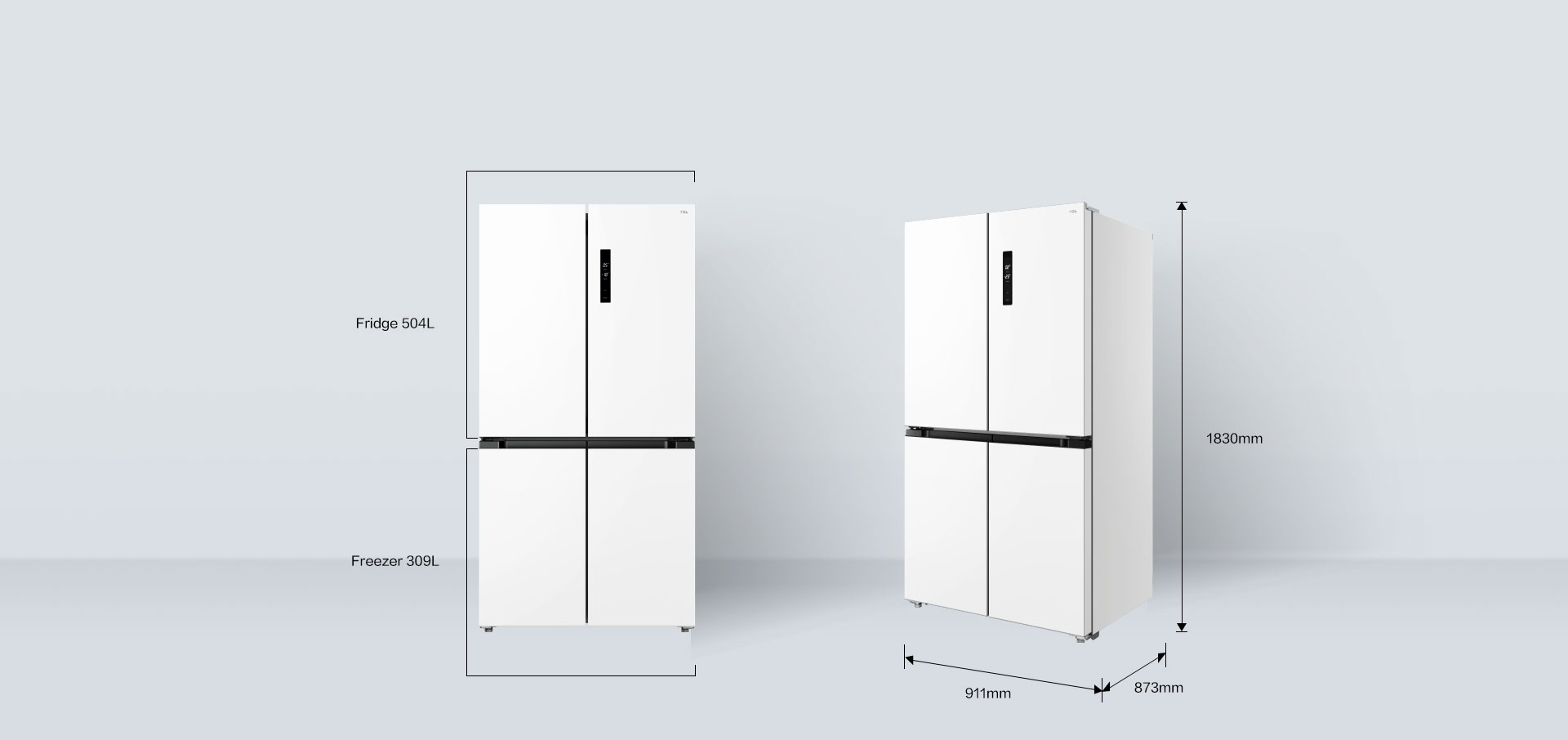 TCL P810CD Refrigerator Dimensions