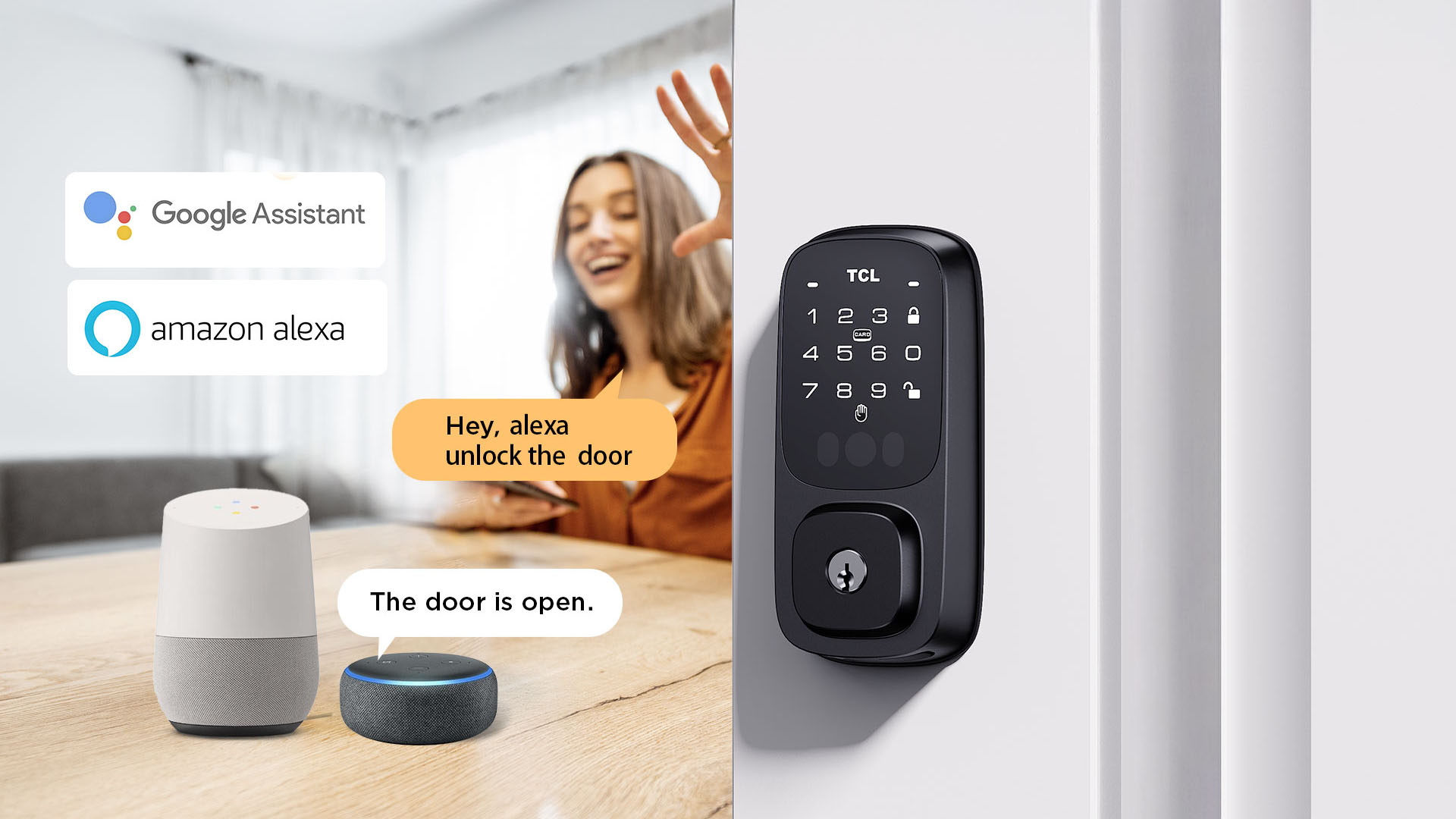 TCL D1 Pro Works with Alexa & Google Assistant