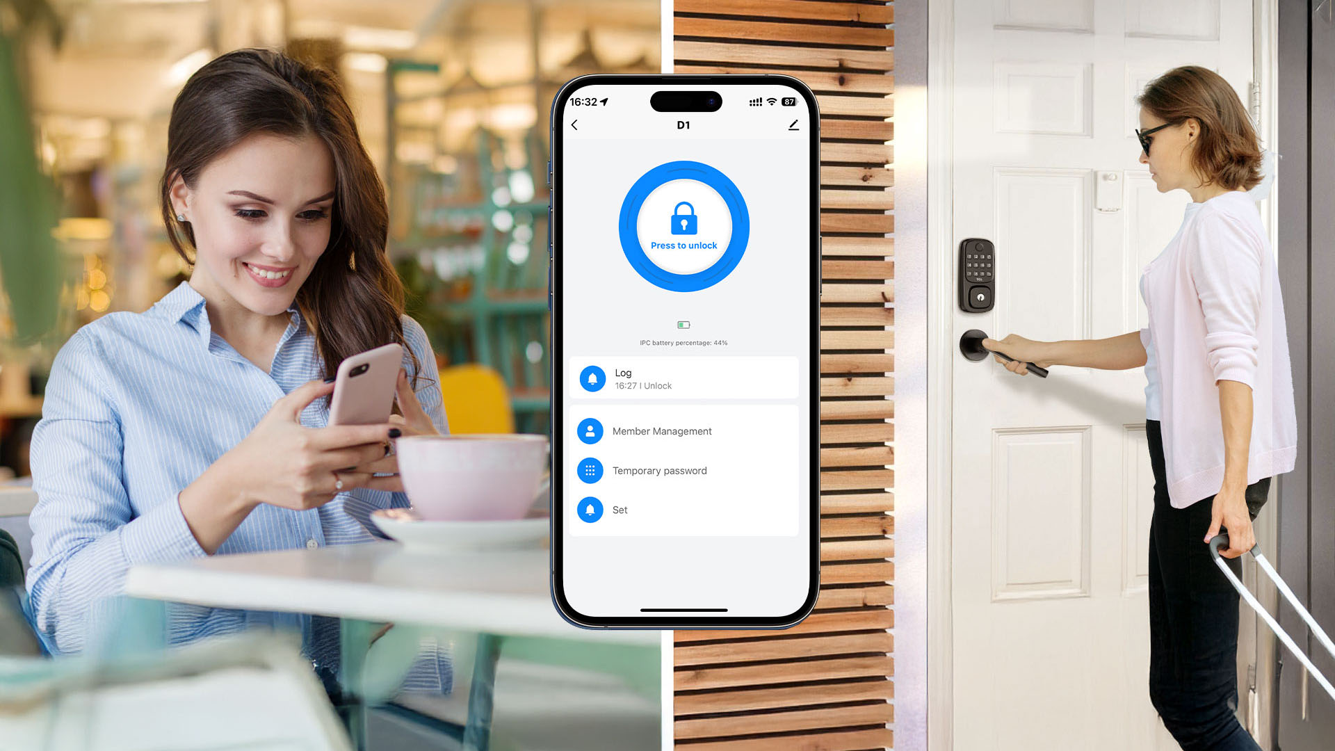 LETOU - ��Ͷ D1 Fingerprint Smart Lock Use APP Remote Access