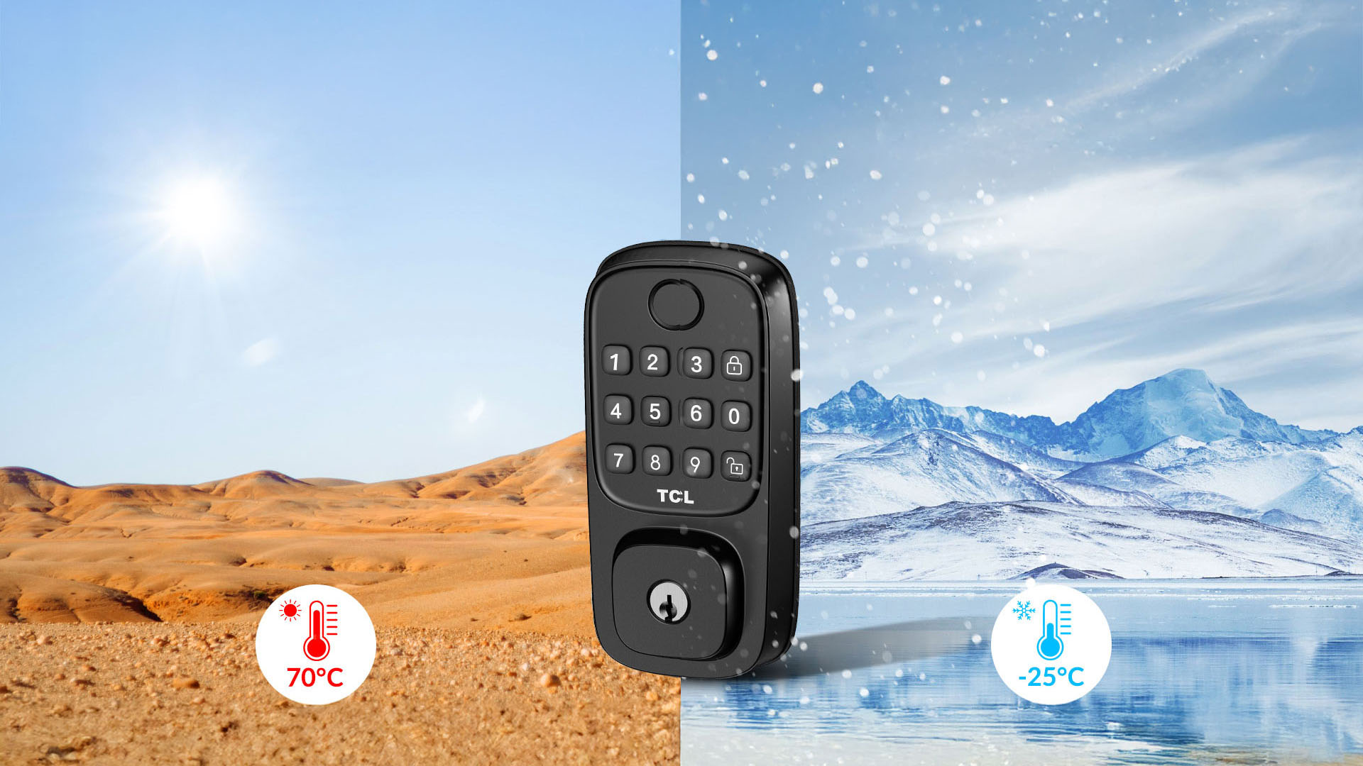 LETOU - ��Ͷ D1 Fingerprint Smart Lock All-Season Guardian (-25��C to 70��C)