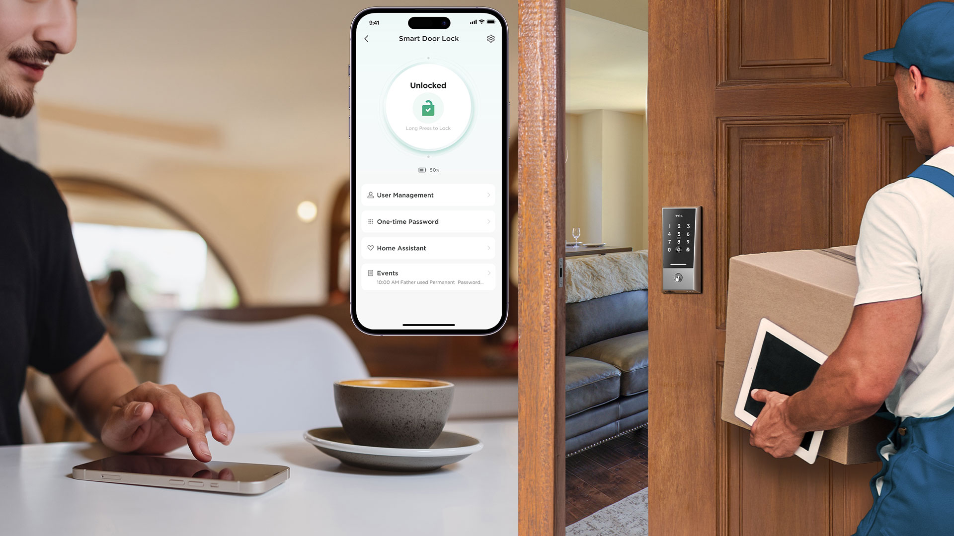 TCL D2 Keypad Smart Lock easy-to-use app