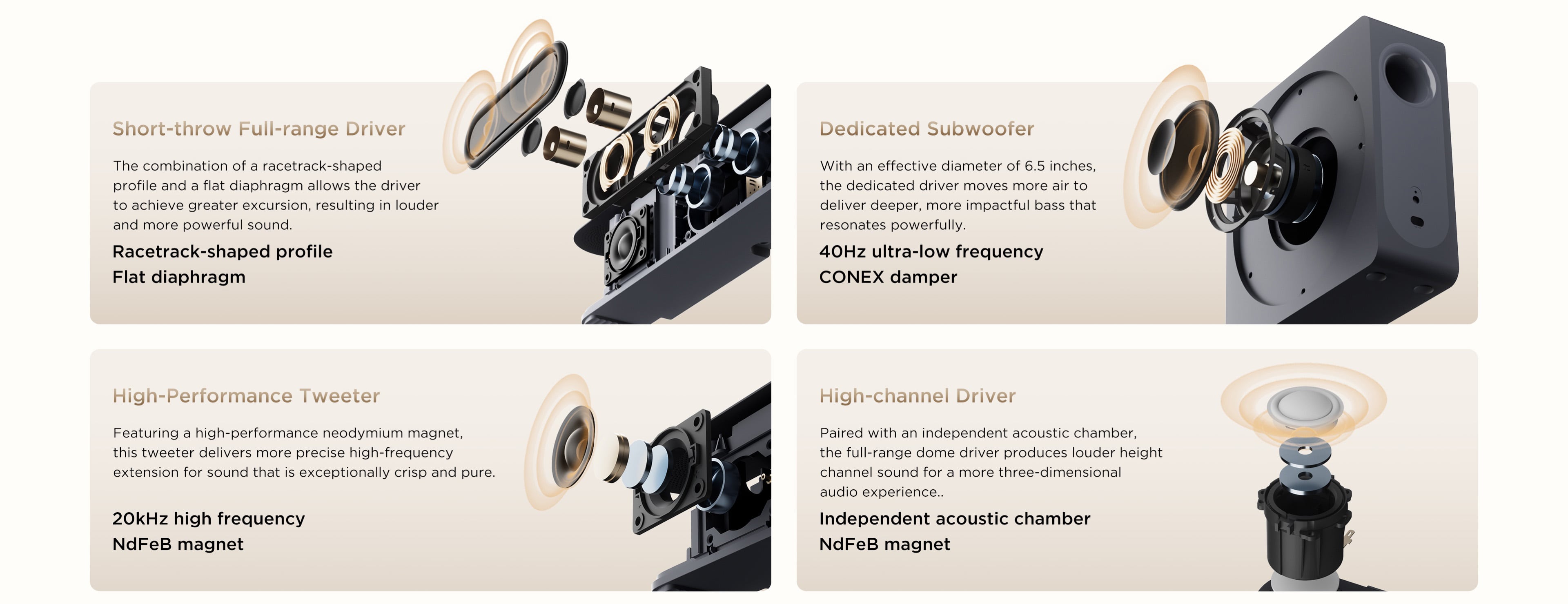 乐竟体育 A65K with three-way acoustic design