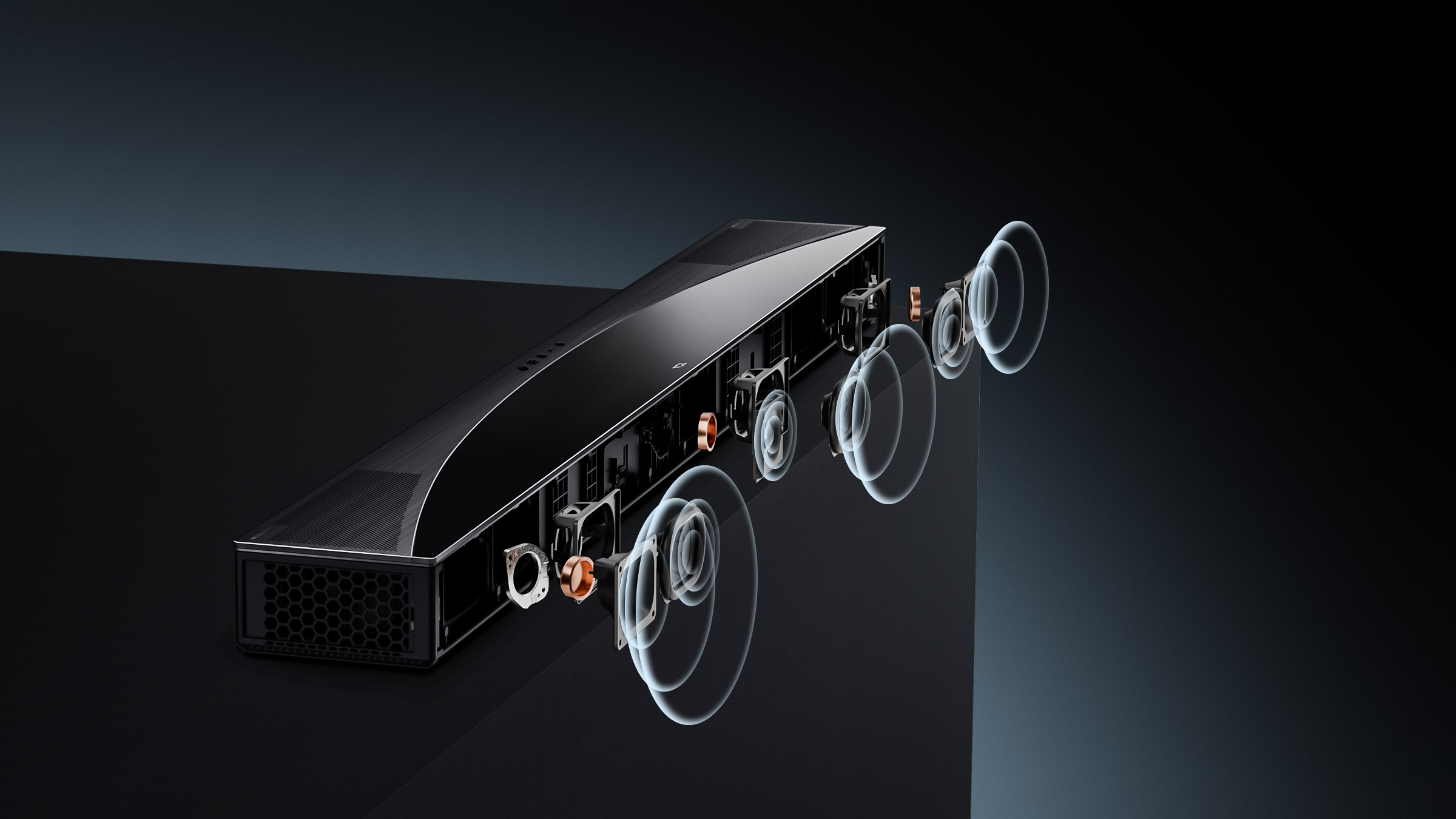 TCL Q75H Soundbar Array-type vocal enhancement unit