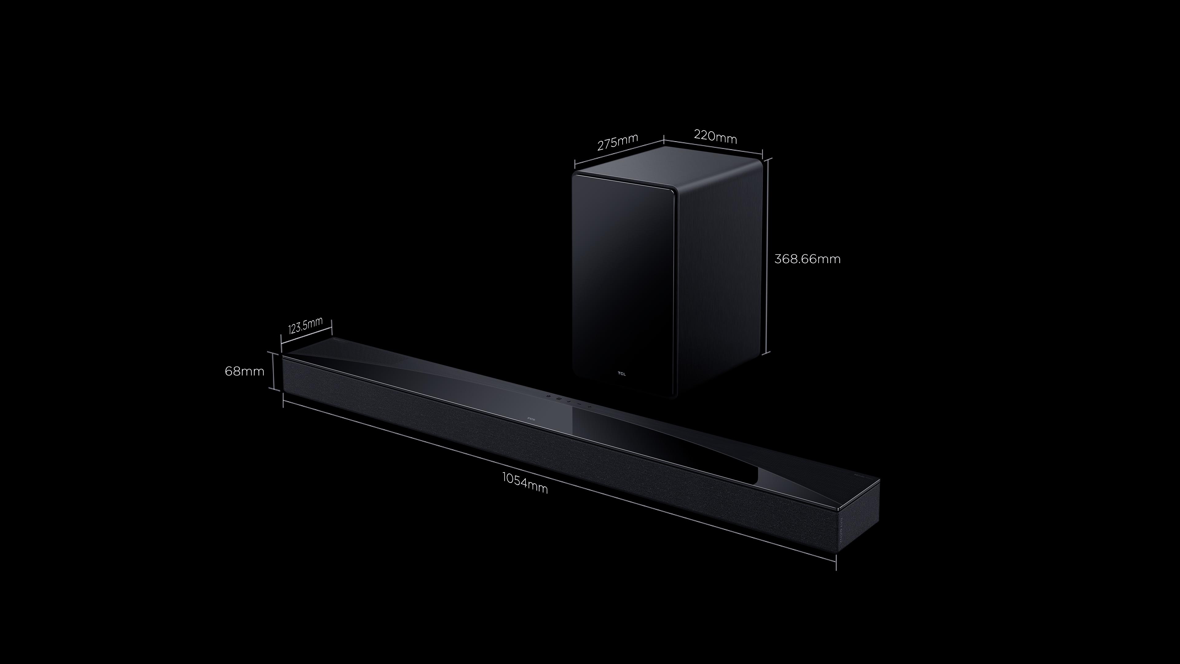Q75H Soundbar Product size
