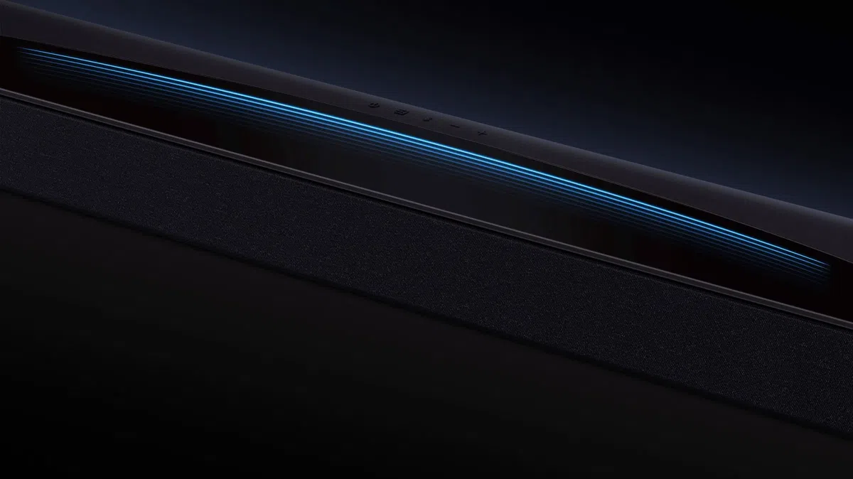 TCL Q85H Soundbar Abyss mirror lighting effect