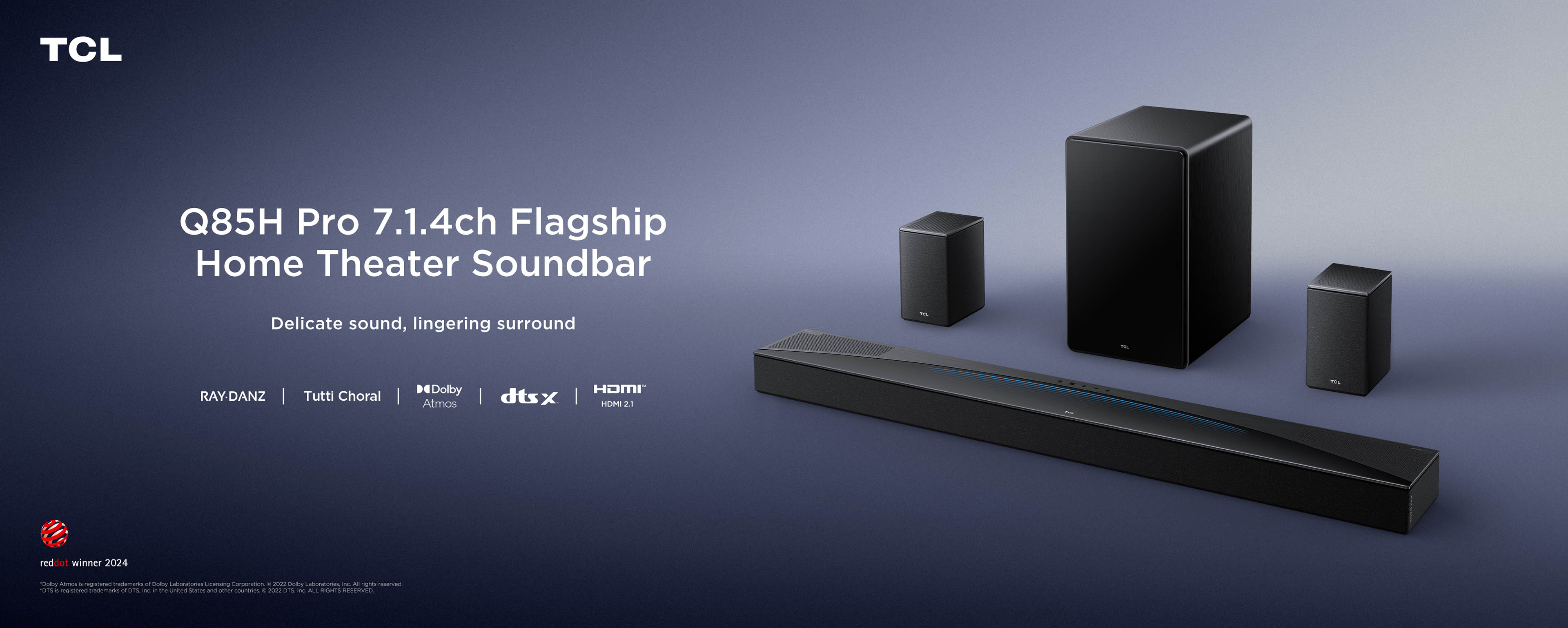 TCL Q85H Pro 7.1.4 Flagship Home Theater Soundbar | TCL Global